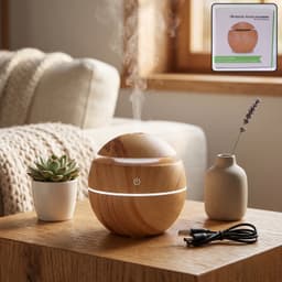 Ultrasonic Aroma Diffuser the Compact 200ml with Color LED Light