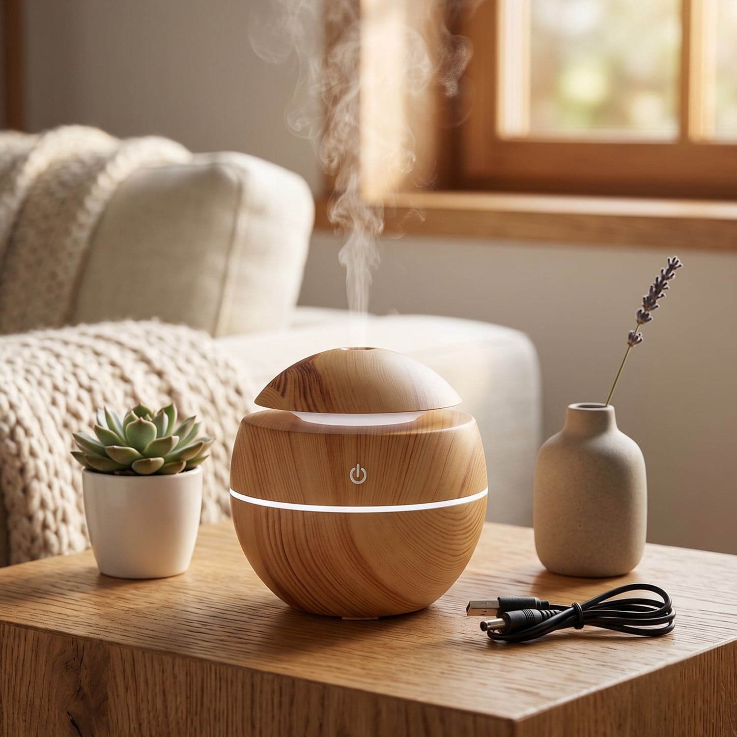 Ultrasonic Aroma Diffuser the Compact 200ml with Color LED Light thumbnail 9