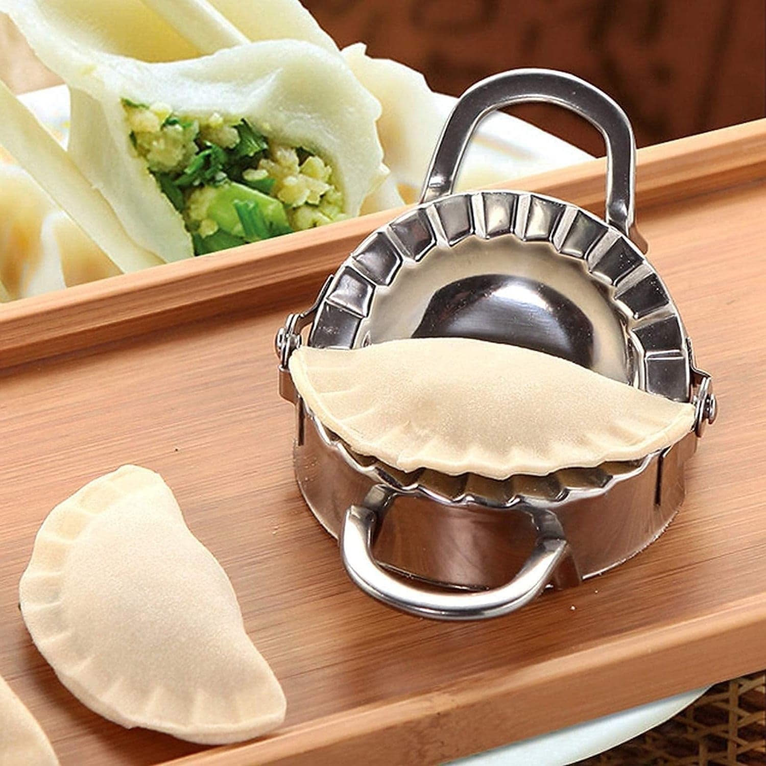 Stainless Steel Dumpling Maker: Easy & Reliable Dumplings Every Time (1 Pc) thumbnail 1