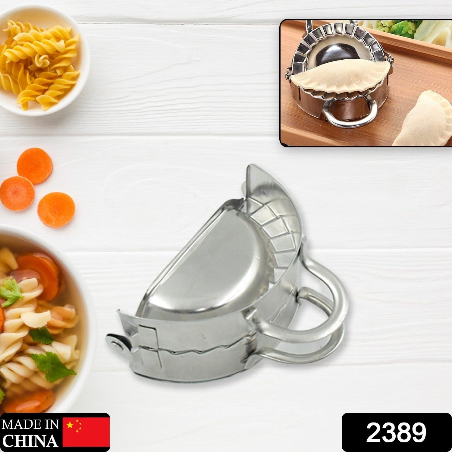 Stainless Steel Dumpling Maker: Easy & Reliable Dumplings Every Time (1 Pc) thumbnail 2