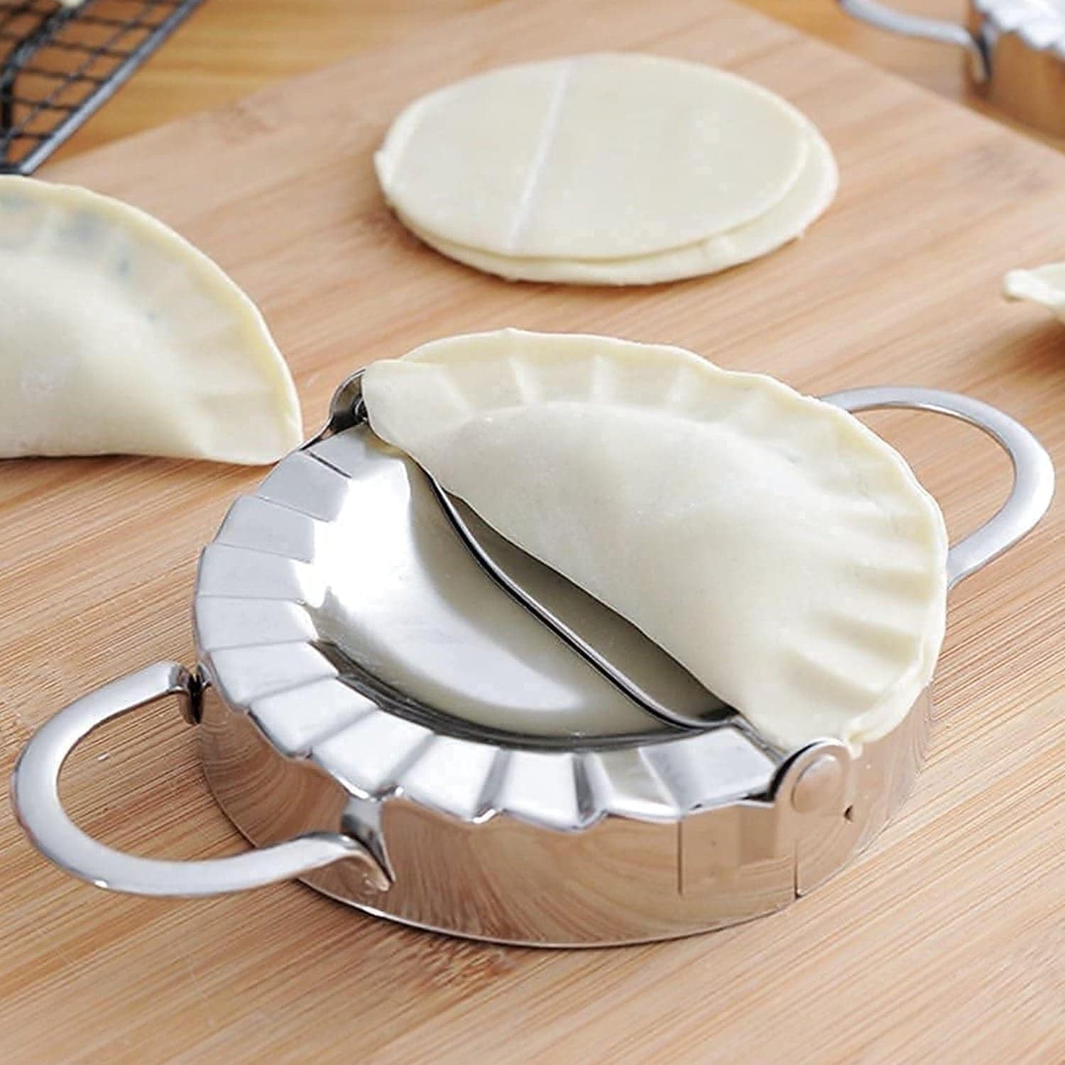 Stainless Steel Dumpling Maker: Easy & Reliable Dumplings Every Time (1 Pc) thumbnail 3