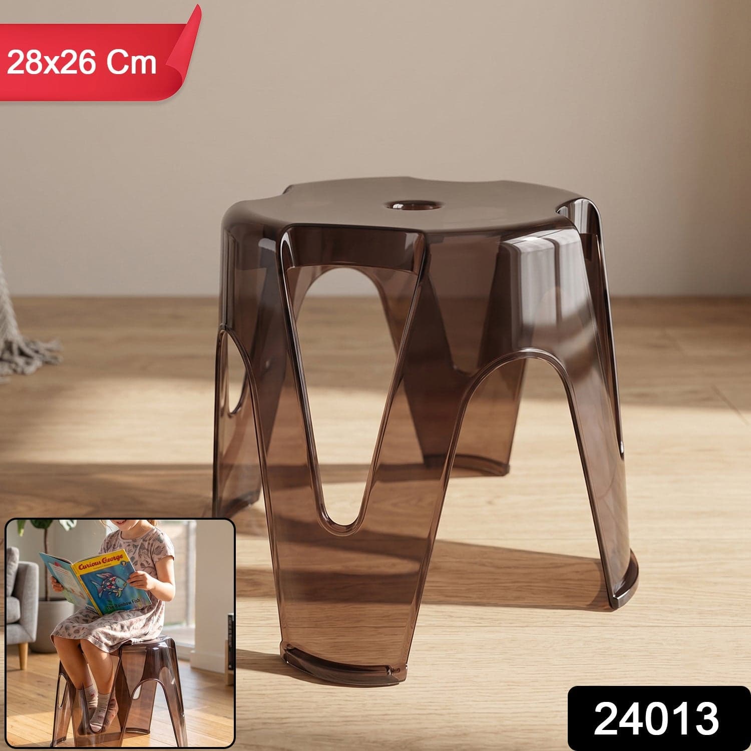 Plastic Sitting Stool the Lightweight & Multipurpose Design for Home & Outdoor thumbnail 2
