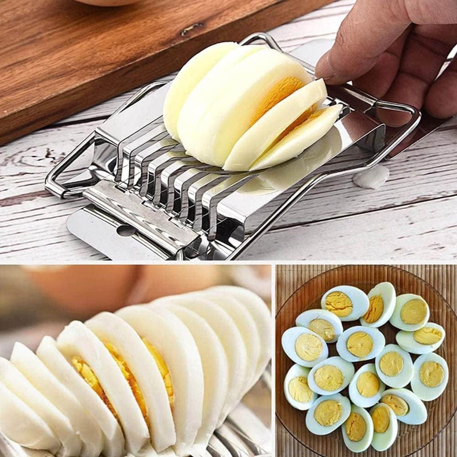 Stainless Steel Egg Slicer the Neat, Even Slices Every Time thumbnail 3
