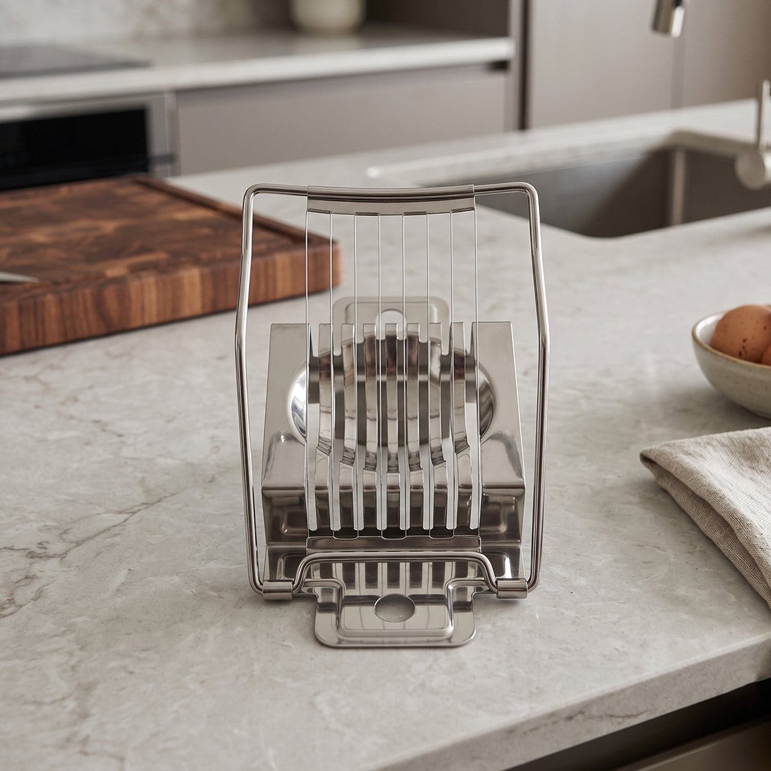 Stainless Steel Egg Slicer the Neat, Even Slices Every Time thumbnail 7