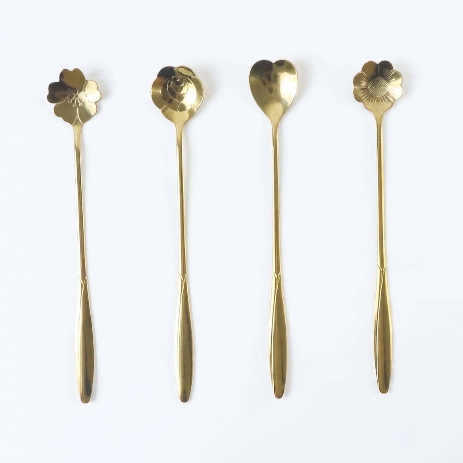 Mini Golden Serving Spoon Set the Elegant Stainless Steel Design thumbnail 5