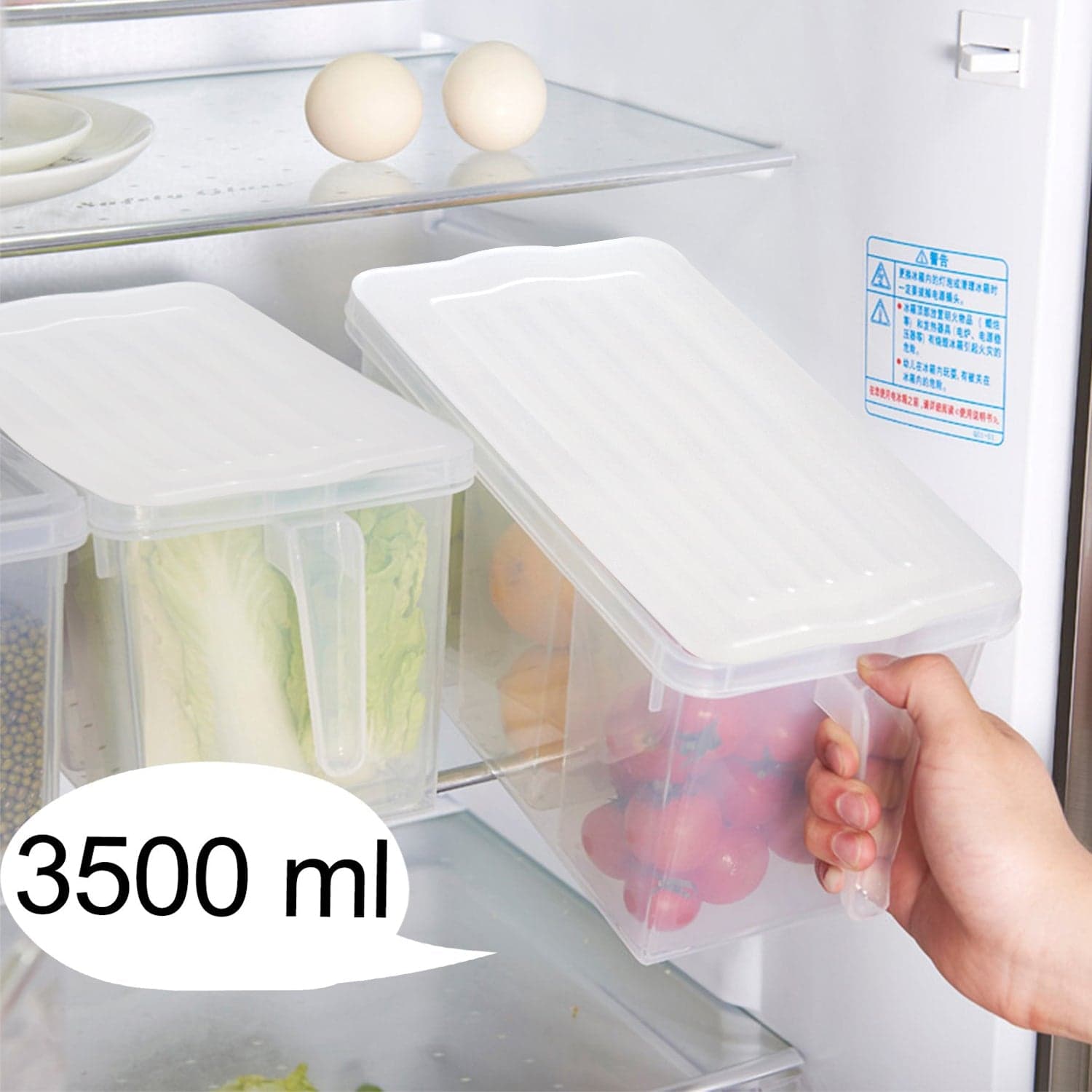 Refrigerator Organizer Fresh-Keeping Box Case Kitchen Storage Box thumbnail 7