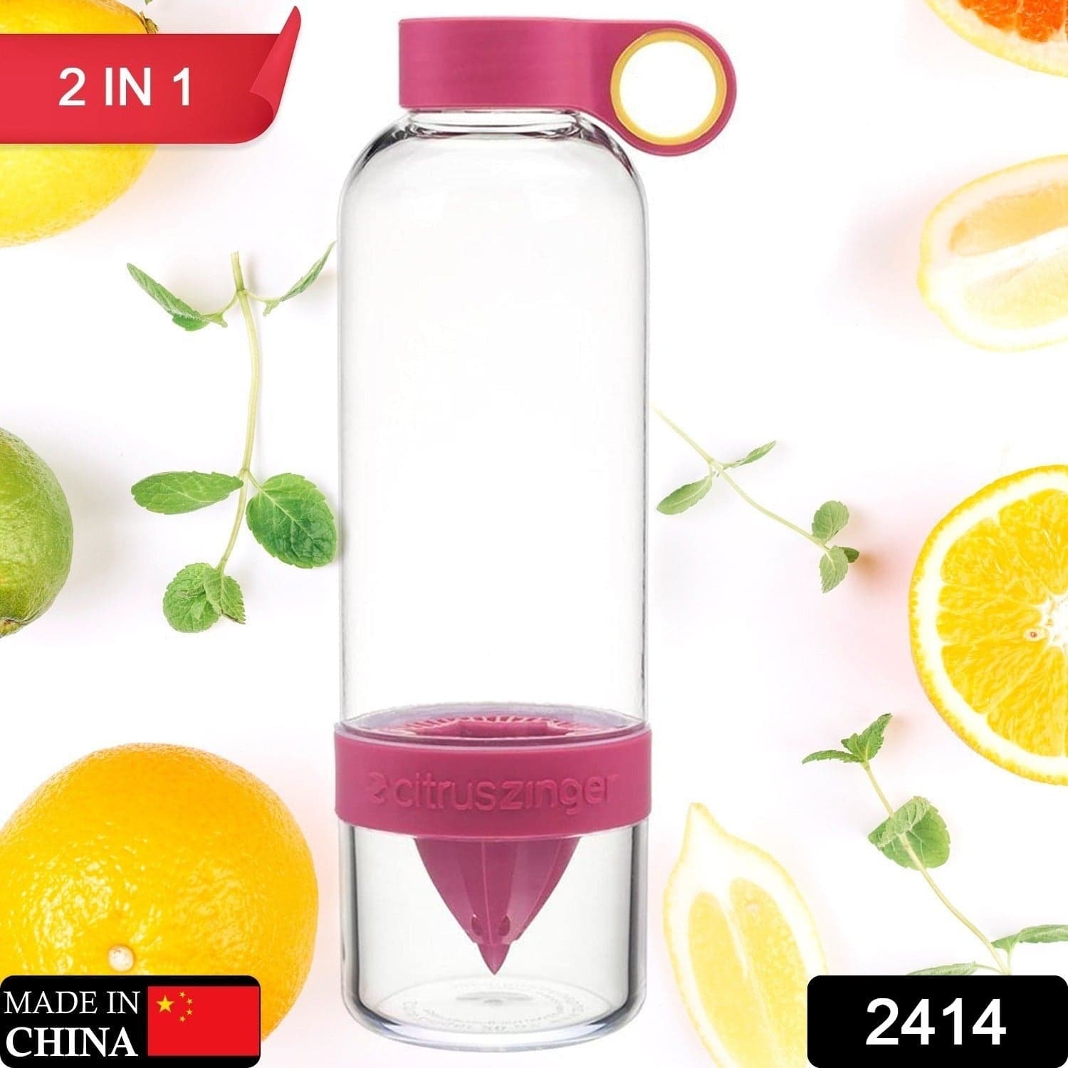 CITRUS JUICER BOTTLE INSTANT JUICE SPORTS BOTTLE JUICE MAKER INFUSER BOTTLE thumbnail 2