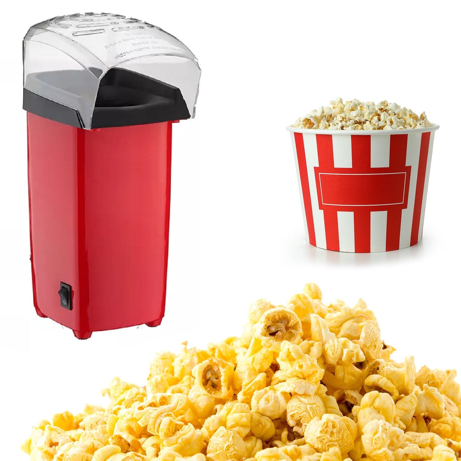 Electric Popcorn Maker Machine of Easy Snack Maker for Home Use thumbnail 1