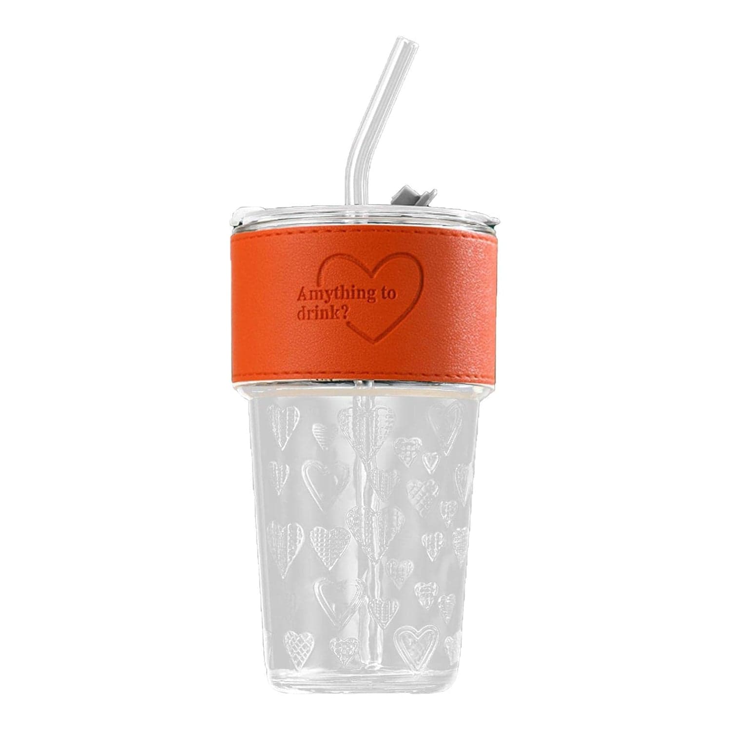 Glass Drinking Tumbler the Spill-Resistant Lid & Elegant Design thumbnail 5