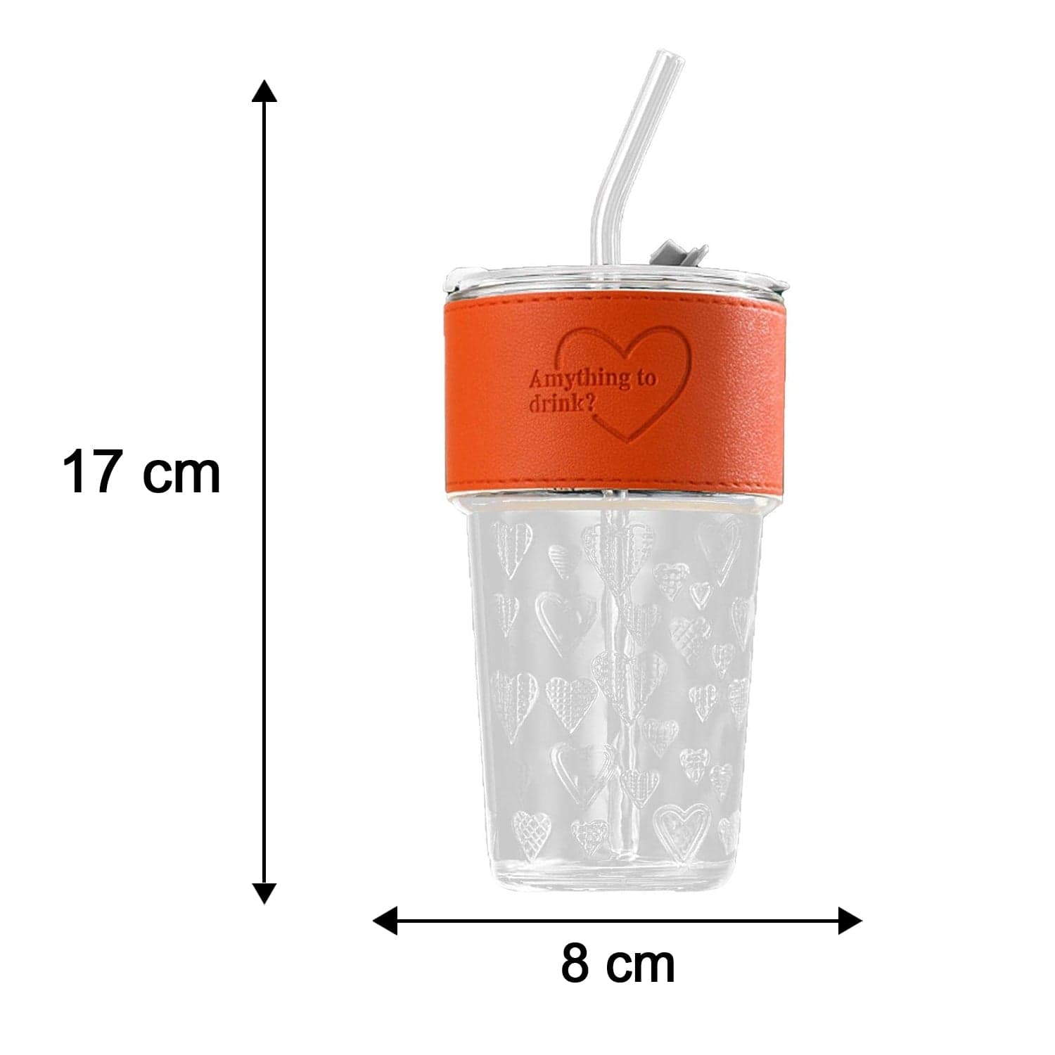 Glass Drinking Tumbler the Spill-Resistant Lid & Elegant Design thumbnail 6