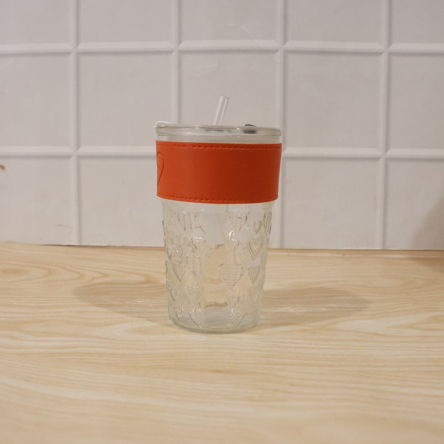 Glass Drinking Tumbler the Spill-Resistant Lid & Elegant Design thumbnail 9