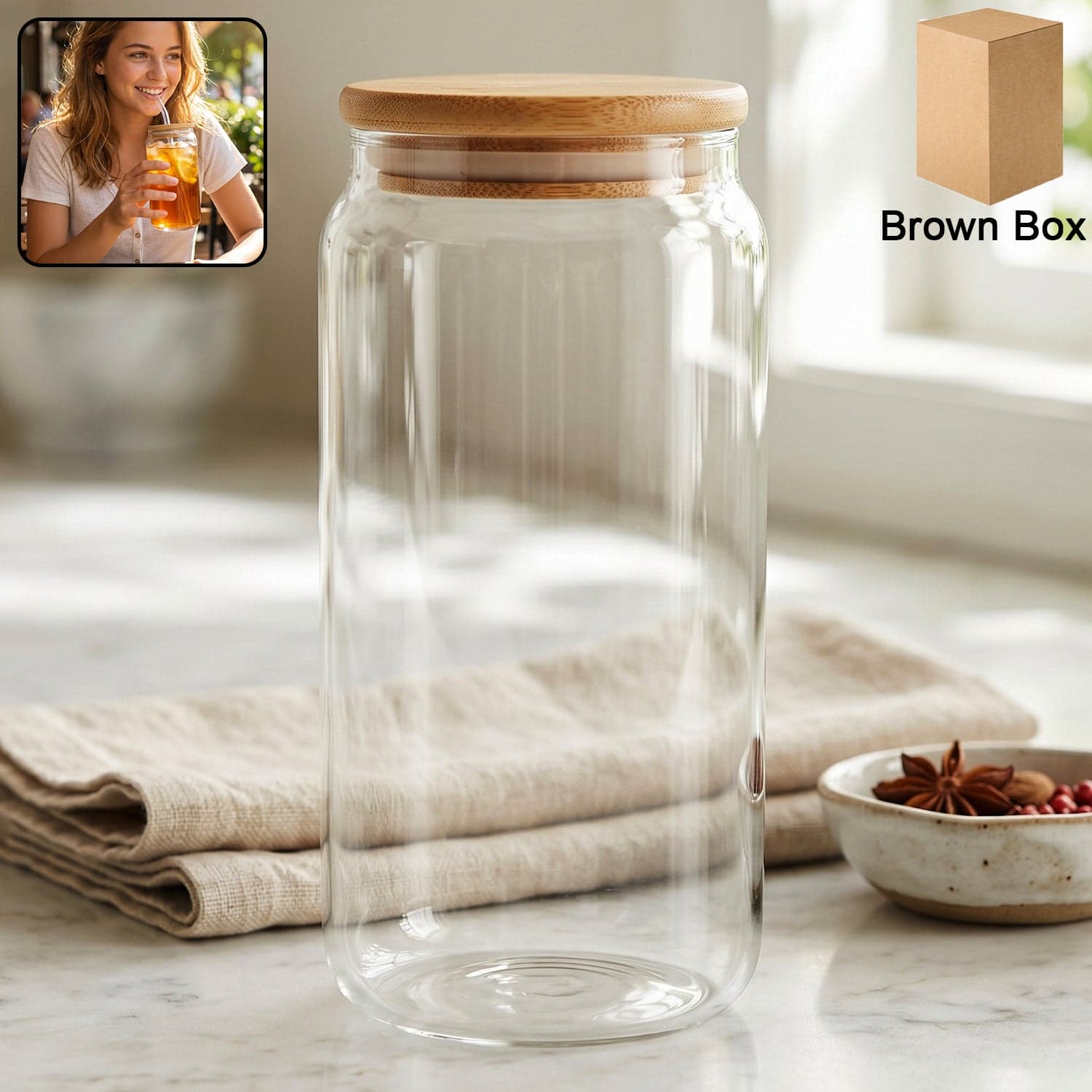 Airtight Glass Storage Jar the Elegant Kitchen Canister for Freshness thumbnail 1