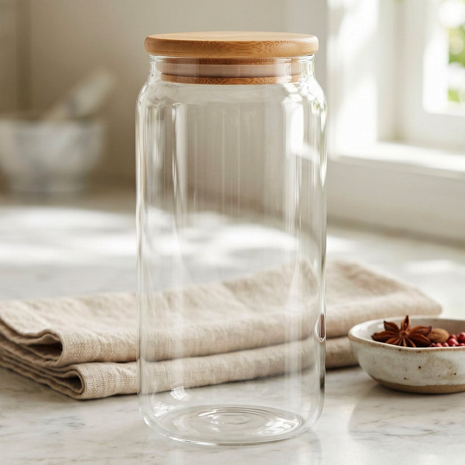 Airtight Glass Storage Jar the Elegant Kitchen Canister for Freshness thumbnail 3