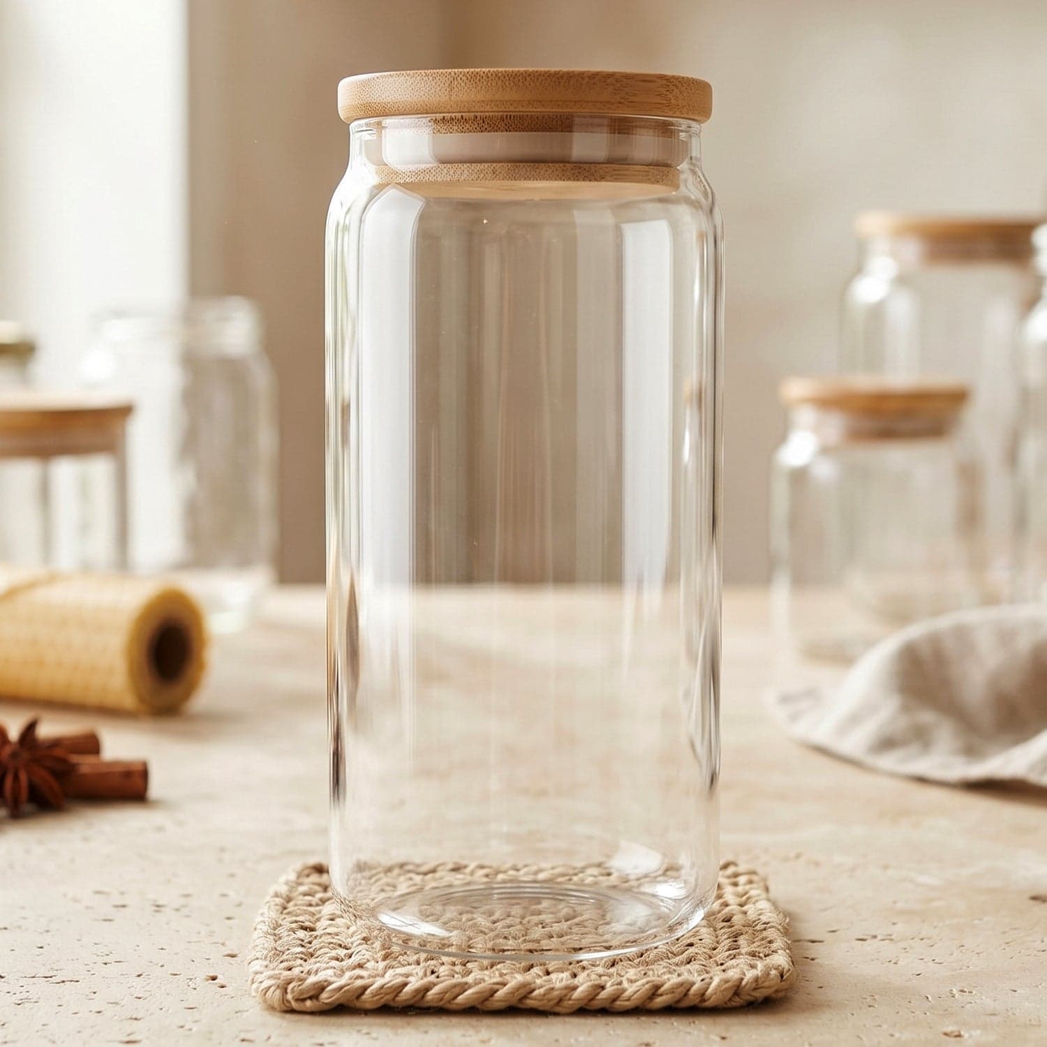 Airtight Glass Storage Jar the Elegant Kitchen Canister for Freshness thumbnail 4