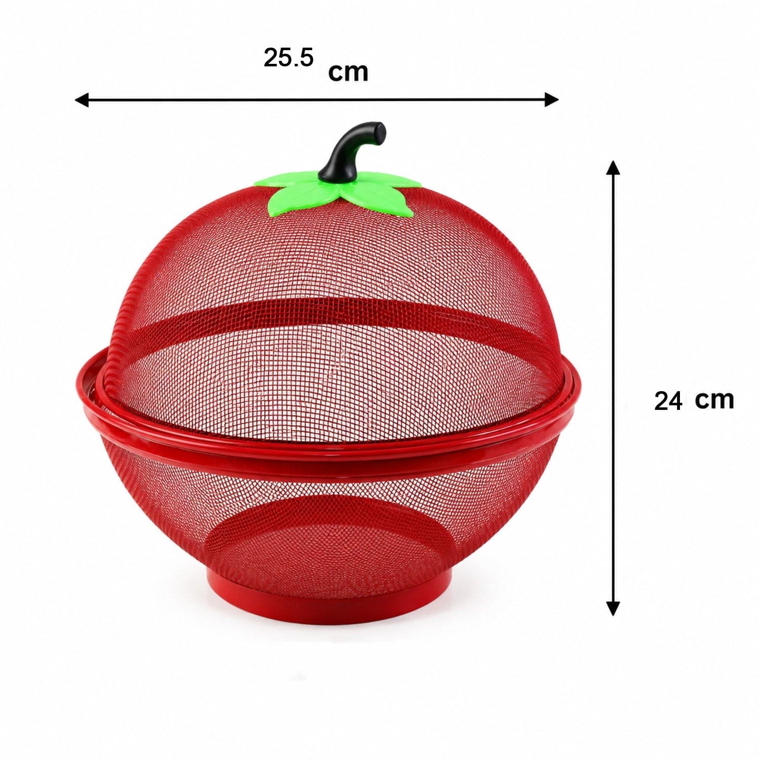 Apple Shaped Metal Net Fruit Basket the Stylish Kitchen Storage thumbnail 6