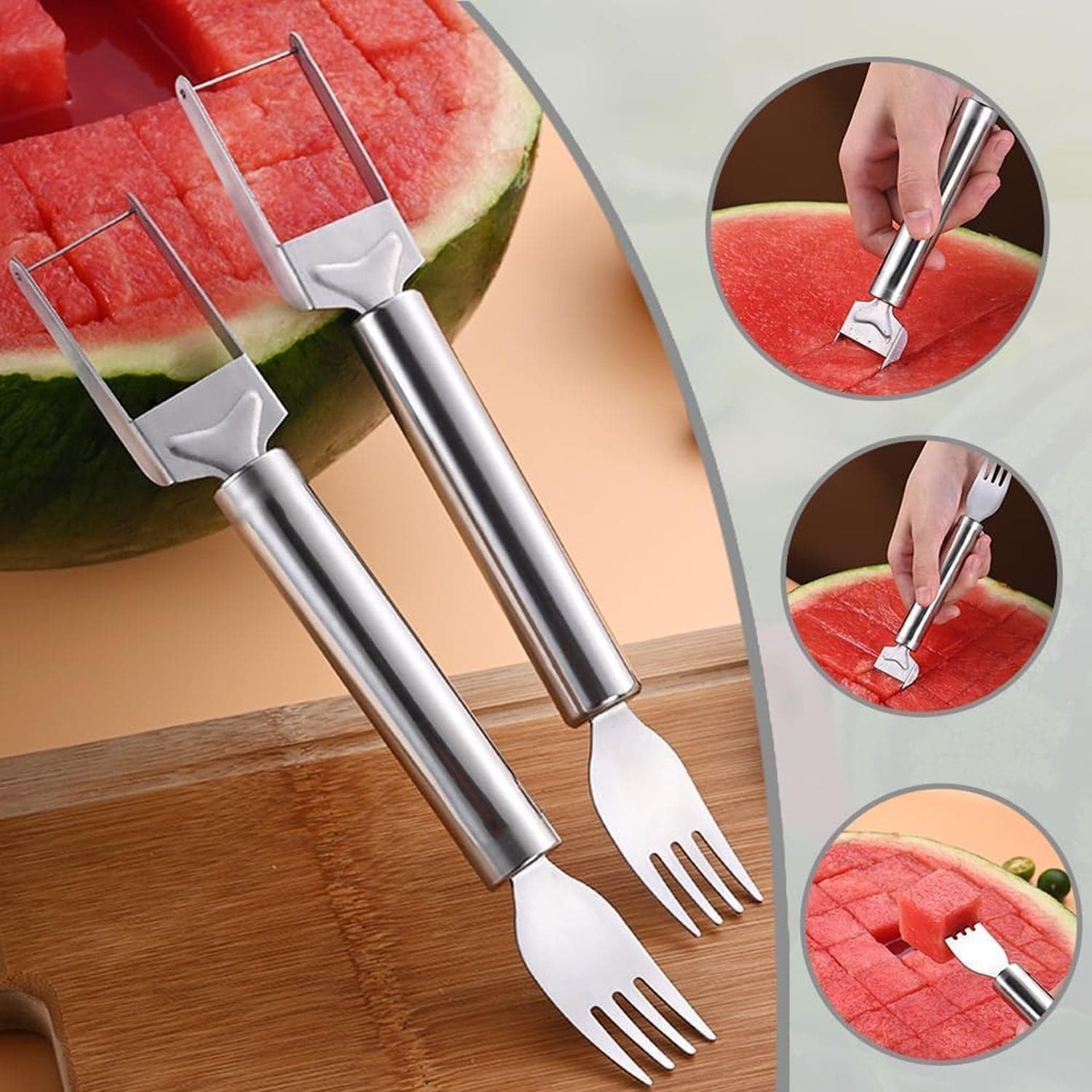 Watermelon Slicer the 2-in-1 Cutter & Server for Easy Fruit Prep thumbnail 1