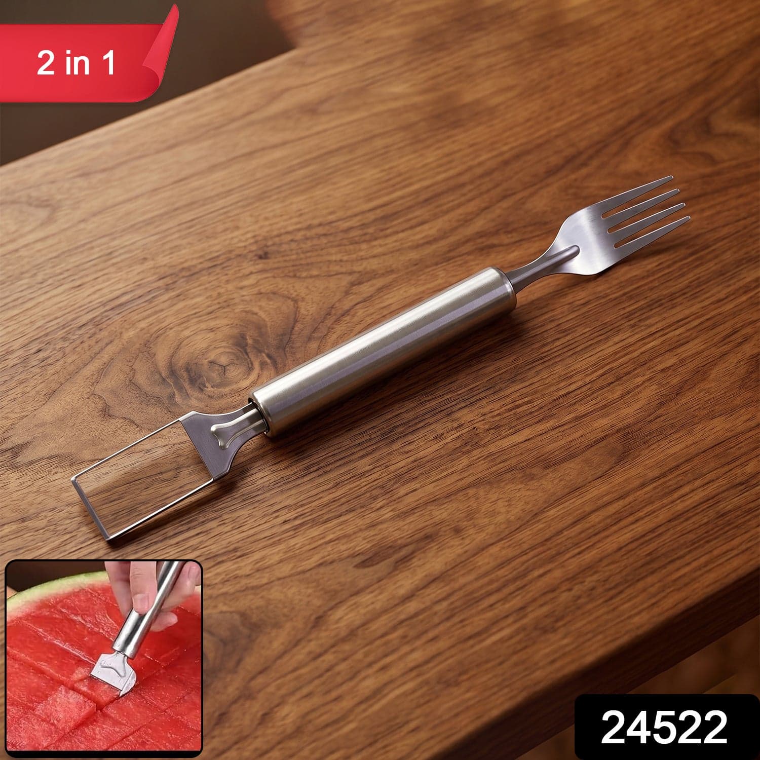 Watermelon Slicer the 2-in-1 Cutter & Server for Easy Fruit Prep thumbnail 2