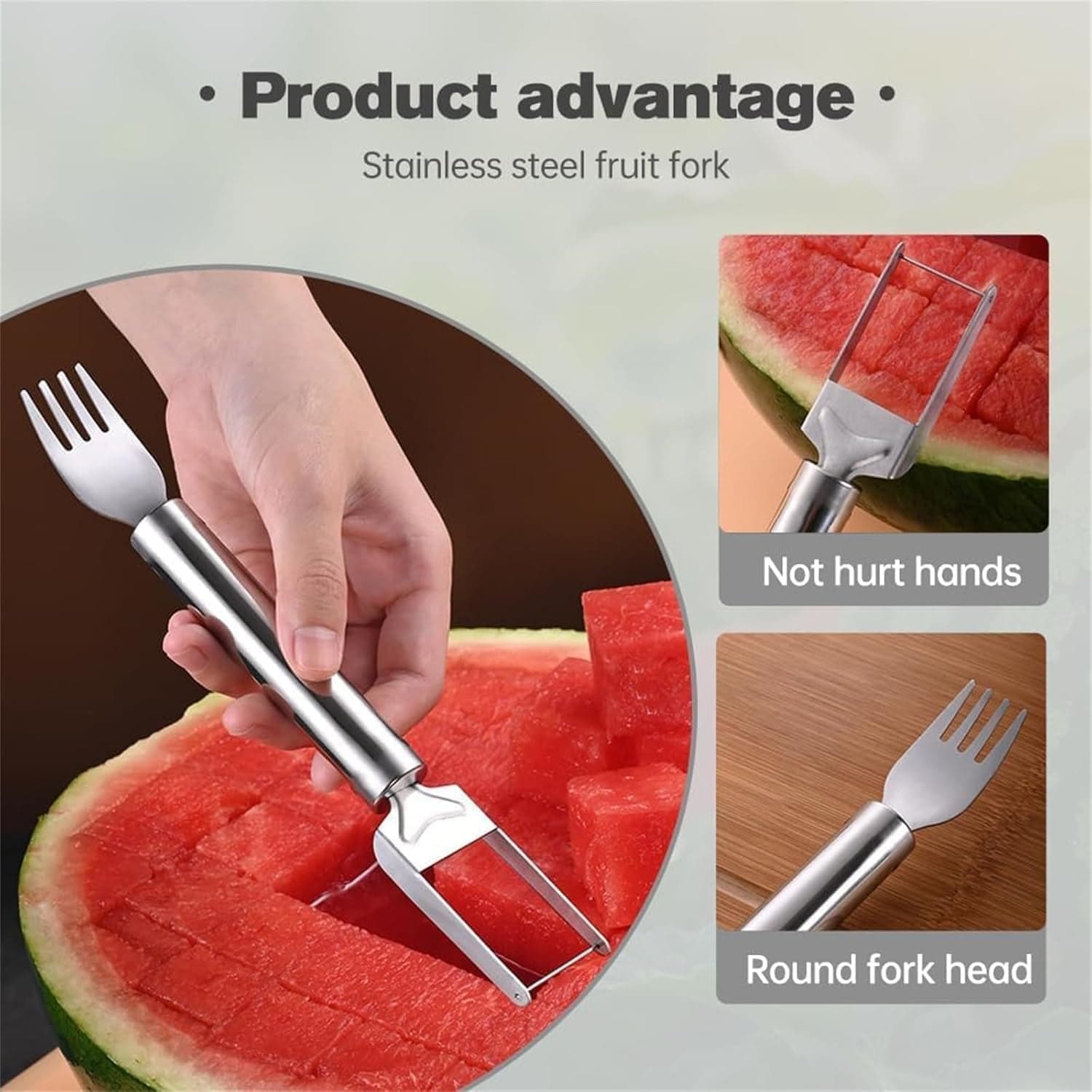 Watermelon Slicer the 2-in-1 Cutter & Server for Easy Fruit Prep thumbnail 8