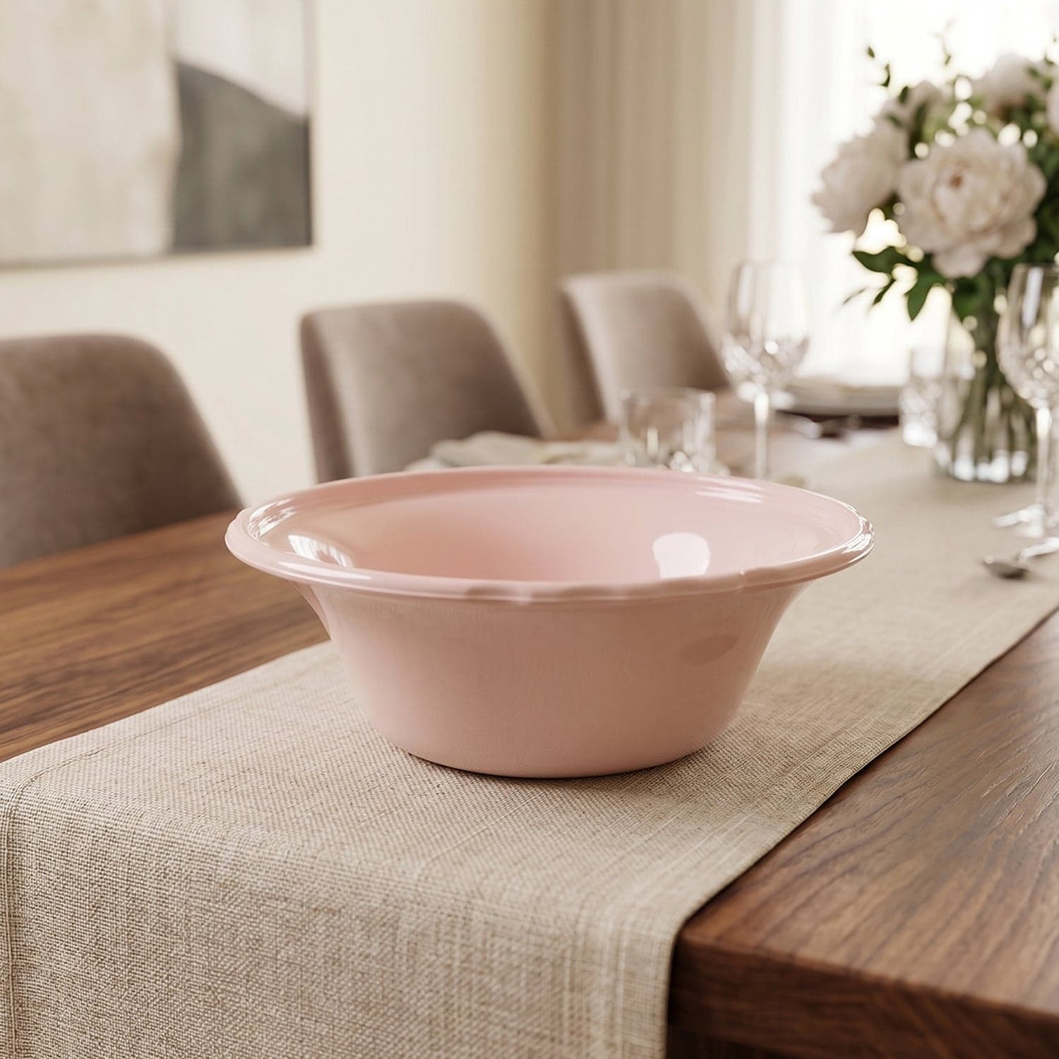 Plastic Serving Bowl Set the Bright, Durable & Unbreakable for Everyday Use thumbnail 3