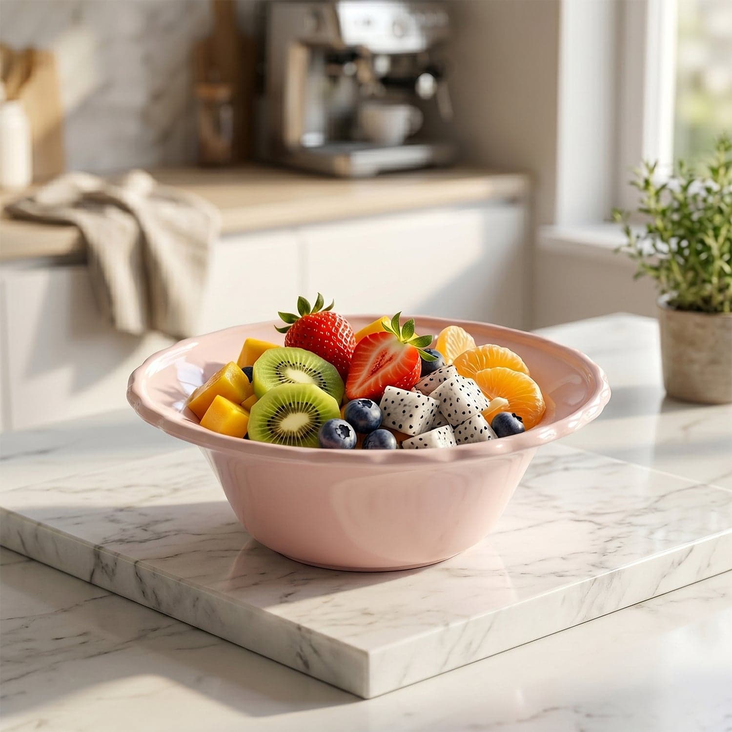 Plastic Serving Bowl Set the Bright, Durable & Unbreakable for Everyday Use thumbnail 8
