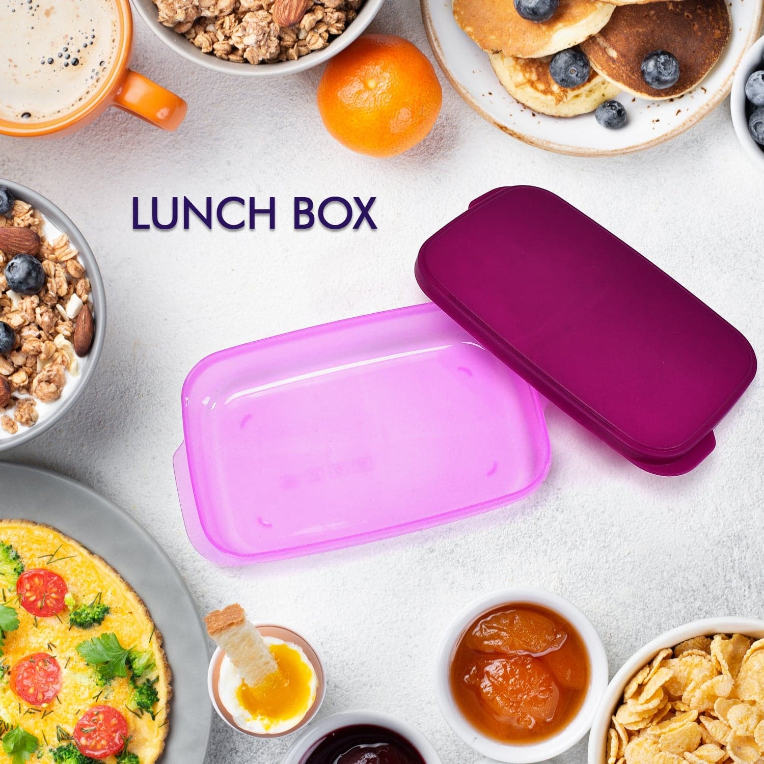 Unbreakable Leak-Proof BPA-Free Lunch Box with 2 Containers & Spoon thumbnail 6
