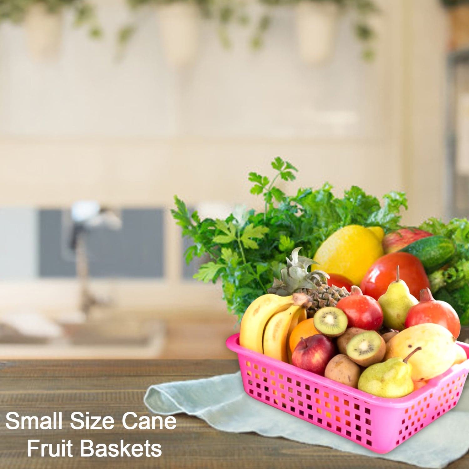 Plastic Small Size Cane Fruit Baskets thumbnail 3