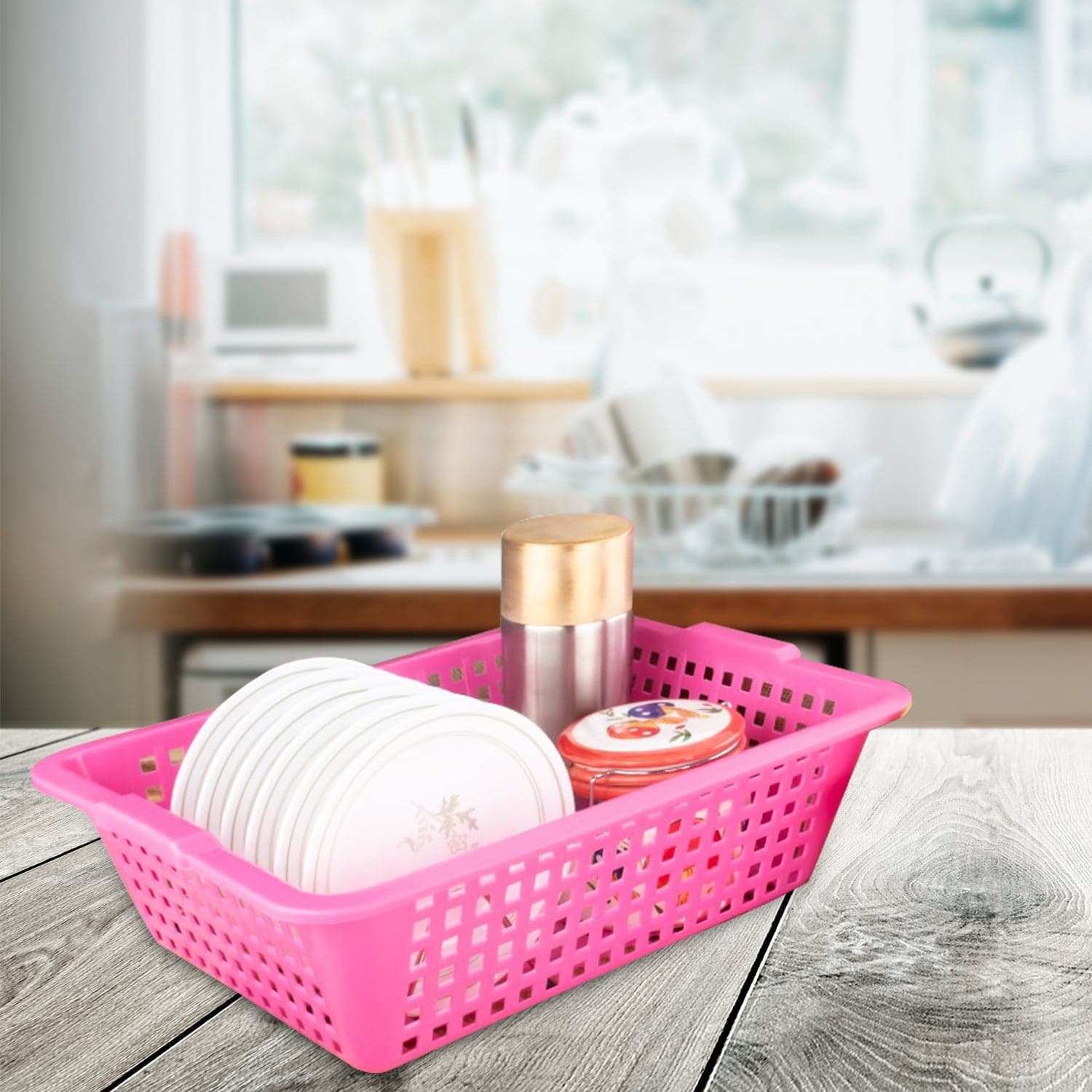 Plastic Medium Size Cane Fruit Baskets thumbnail 1