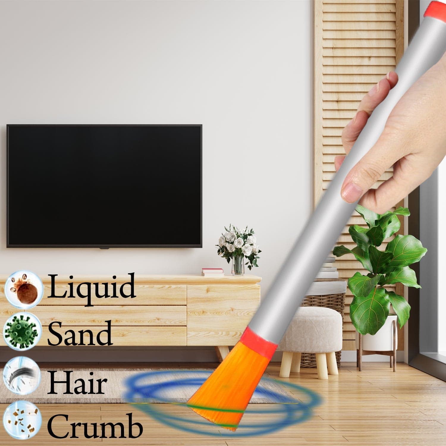 Dust Cleaning Brush for Deep Cleansteel bodyperfect size thumbnail 6