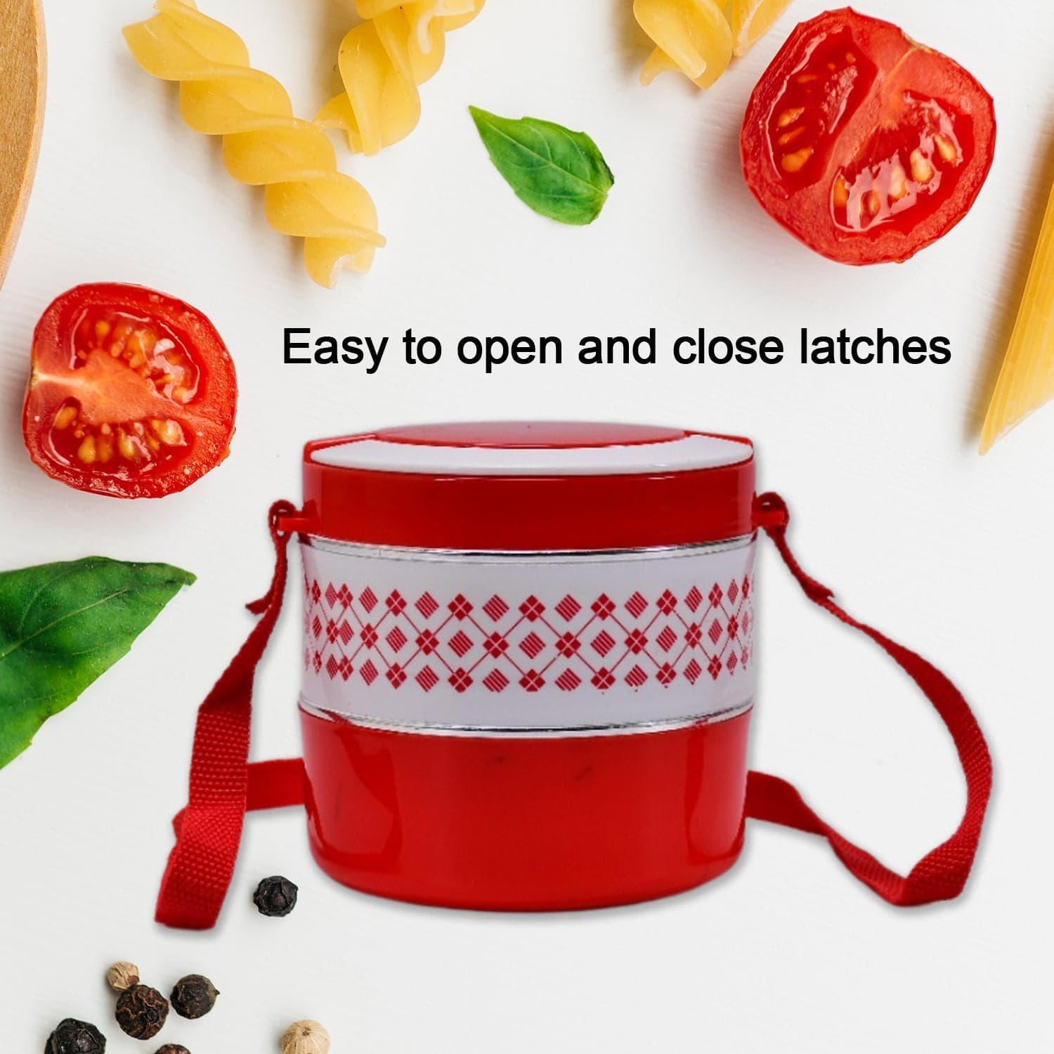 2layer Adjustable Insulated Tiffin Set of 1, Blue 3 Containers Lunch Box thumbnail 8