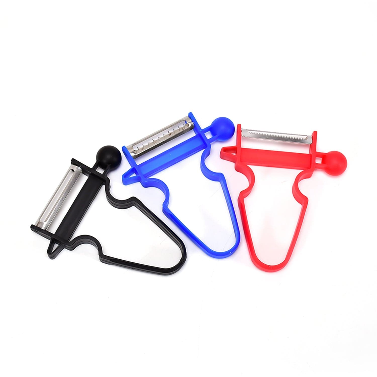 3pc Durable Blade Vegetable Peelers with Ergonomic Handles thumbnail 4