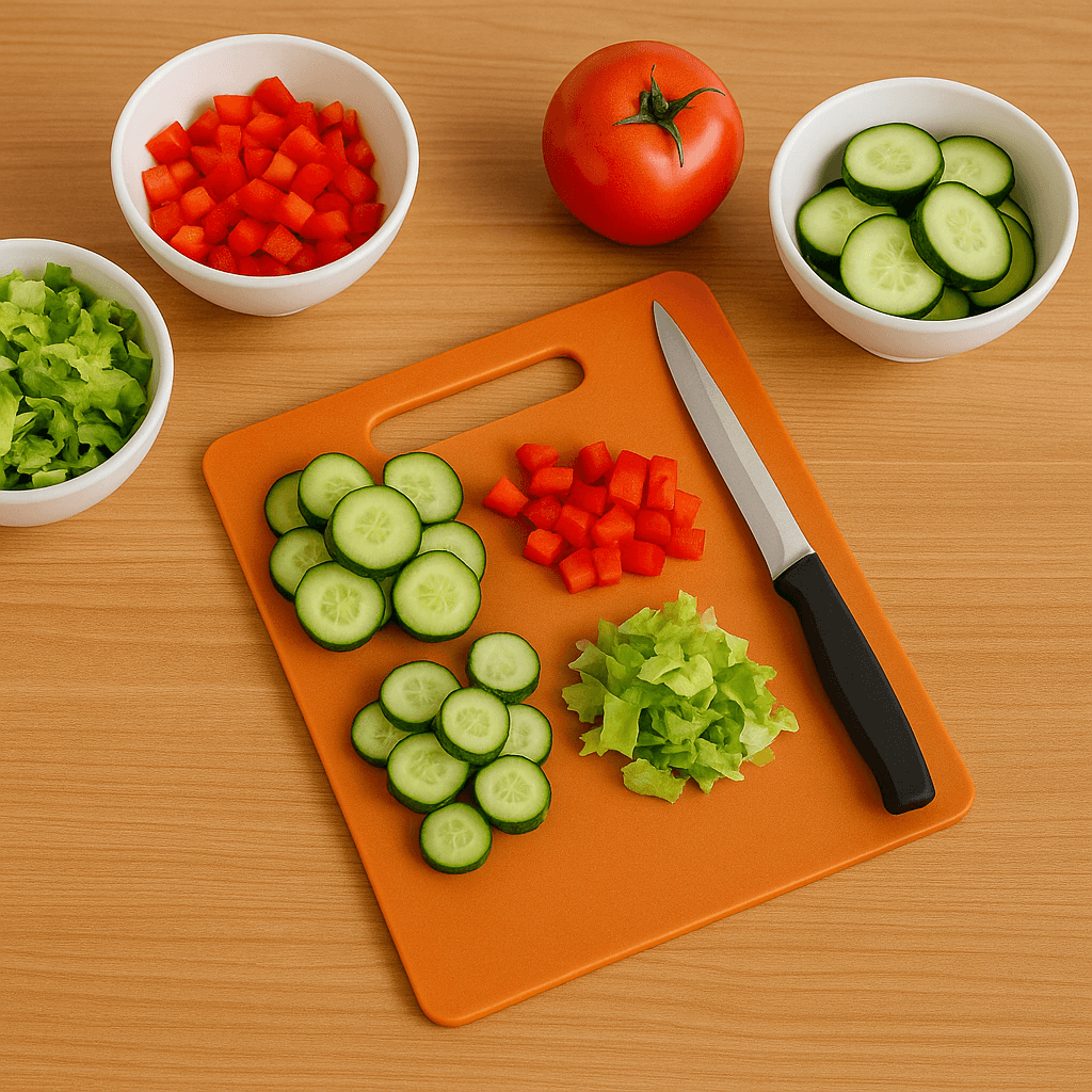 2572 Chopping Board With Knife Set Pack Of 5 thumbnail 3