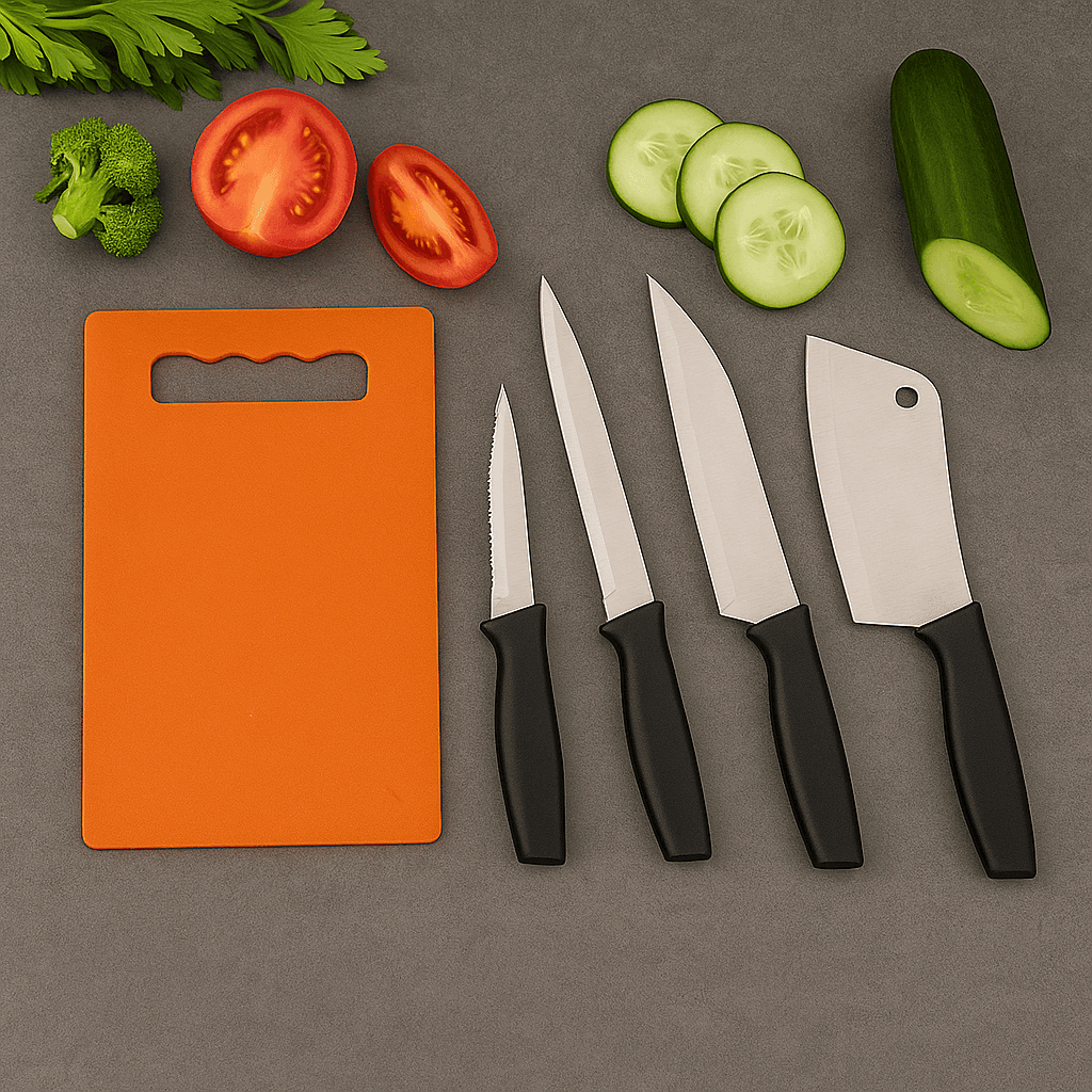 2572 Chopping Board With Knife Set Pack Of 5 thumbnail 5