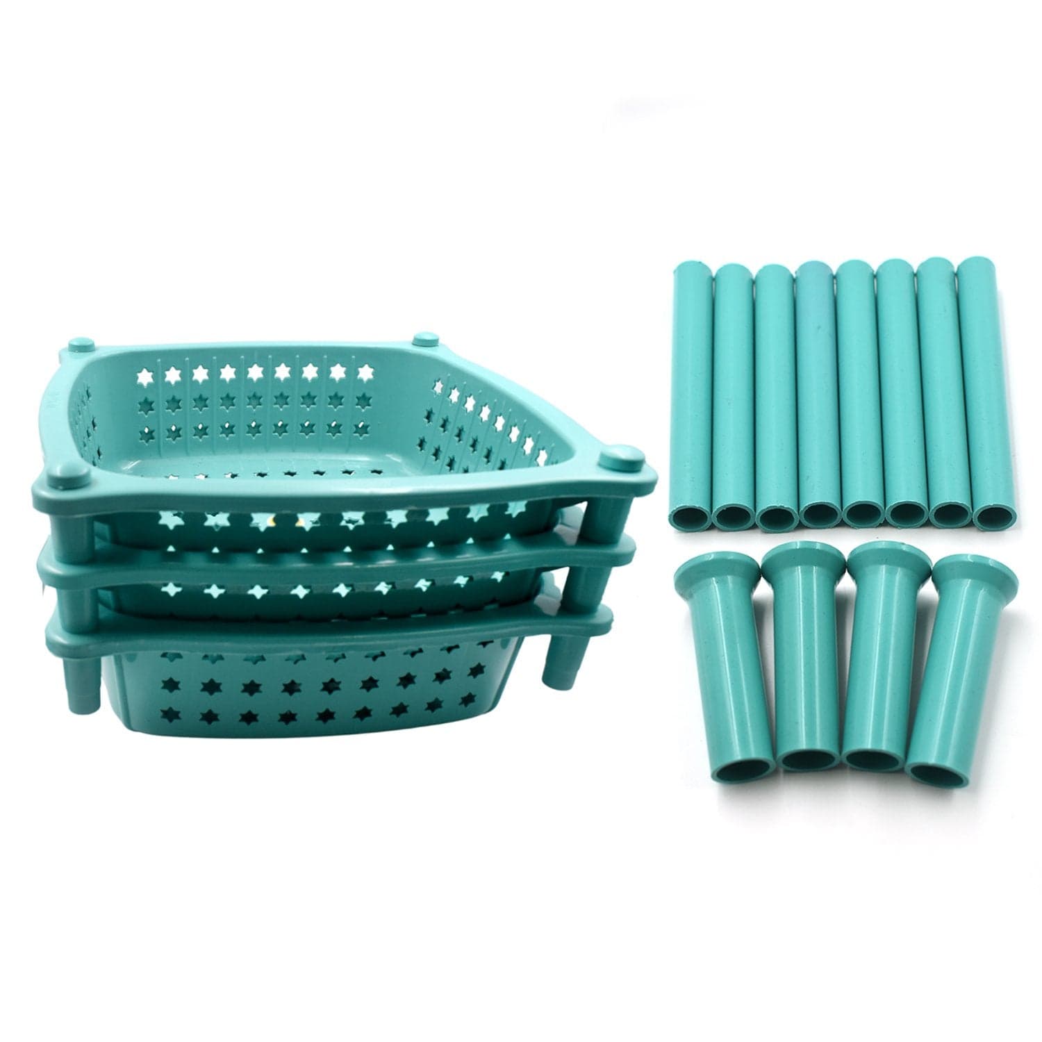 3 layer round Kitchen Trolley Basket ( MOQ :- 6 Pc) thumbnail 5