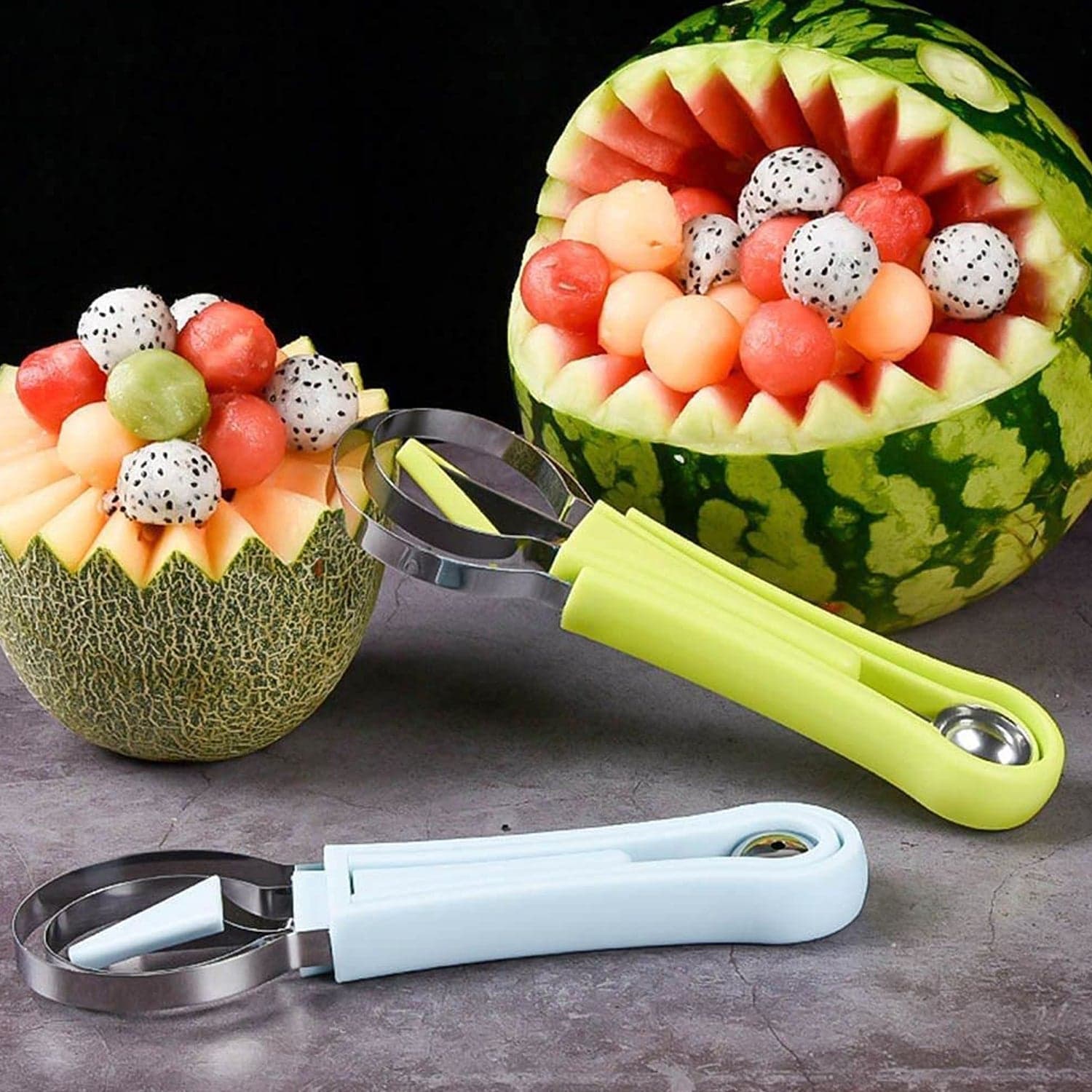 4-in-1 Stainless Steel Fruit Baller & Scooper thumbnail 1