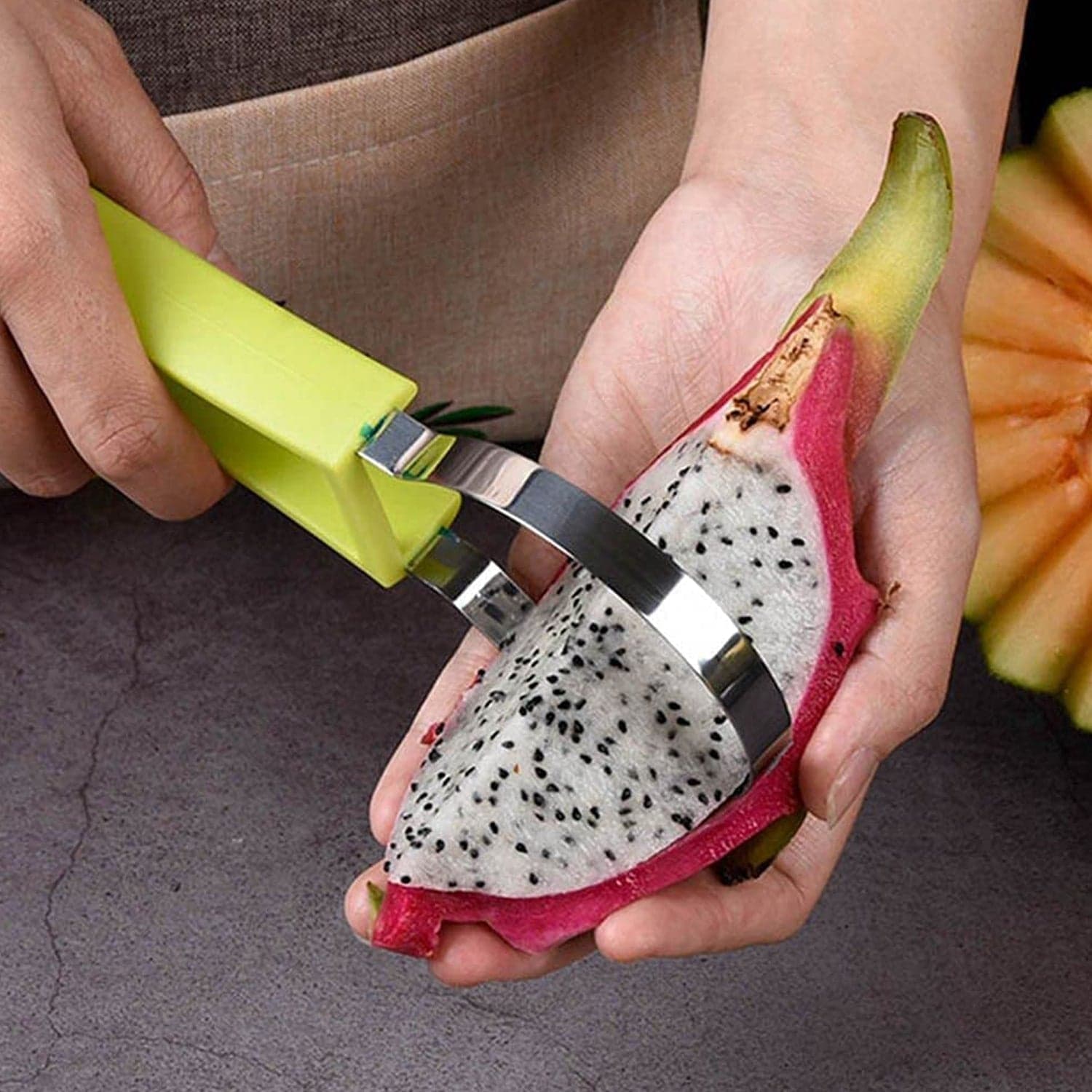 4-in-1 Stainless Steel Fruit Baller & Scooper thumbnail 7