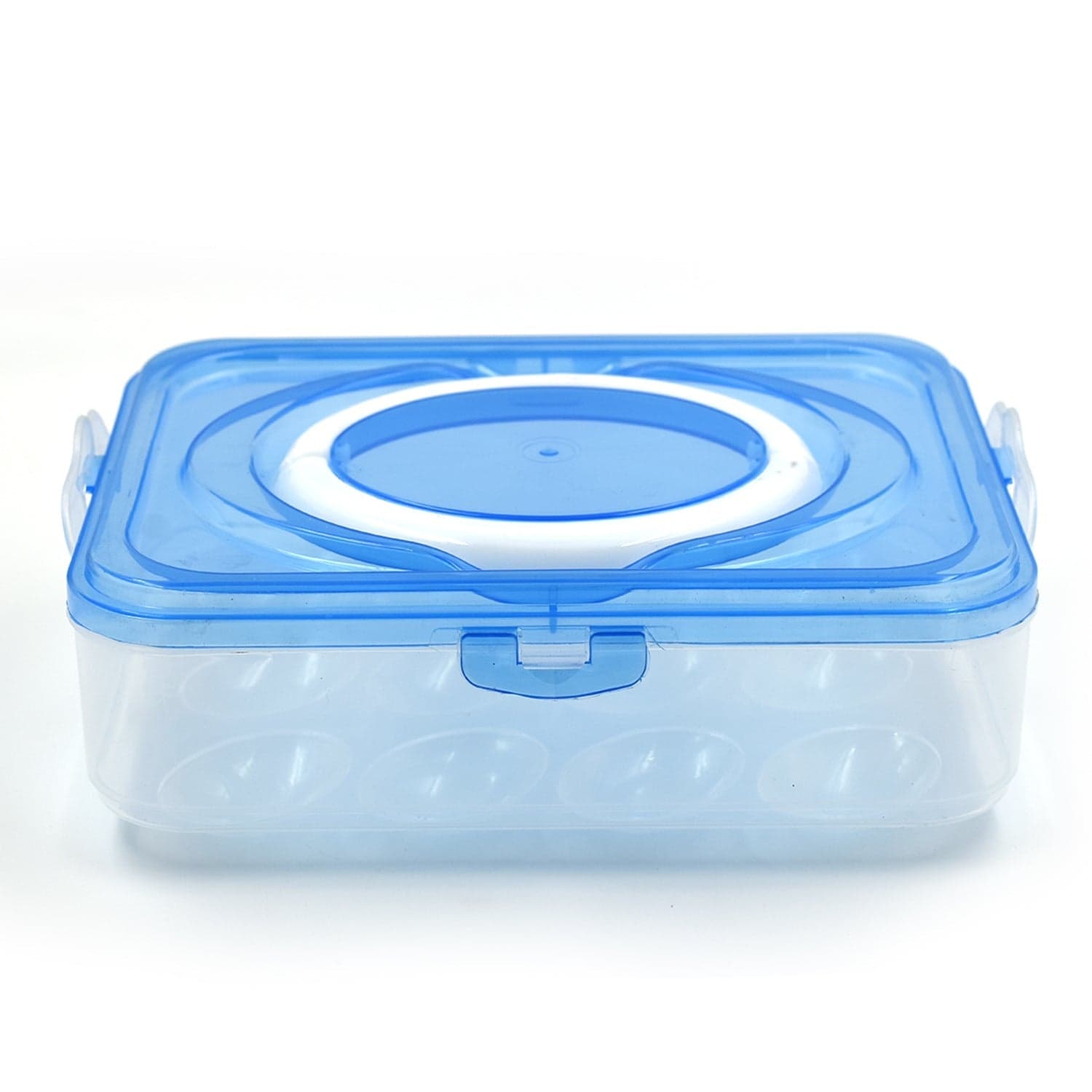Plastic Kitchen Refrigerator Egg Storage 12 Grid 1 Layer Egg Container thumbnail 1