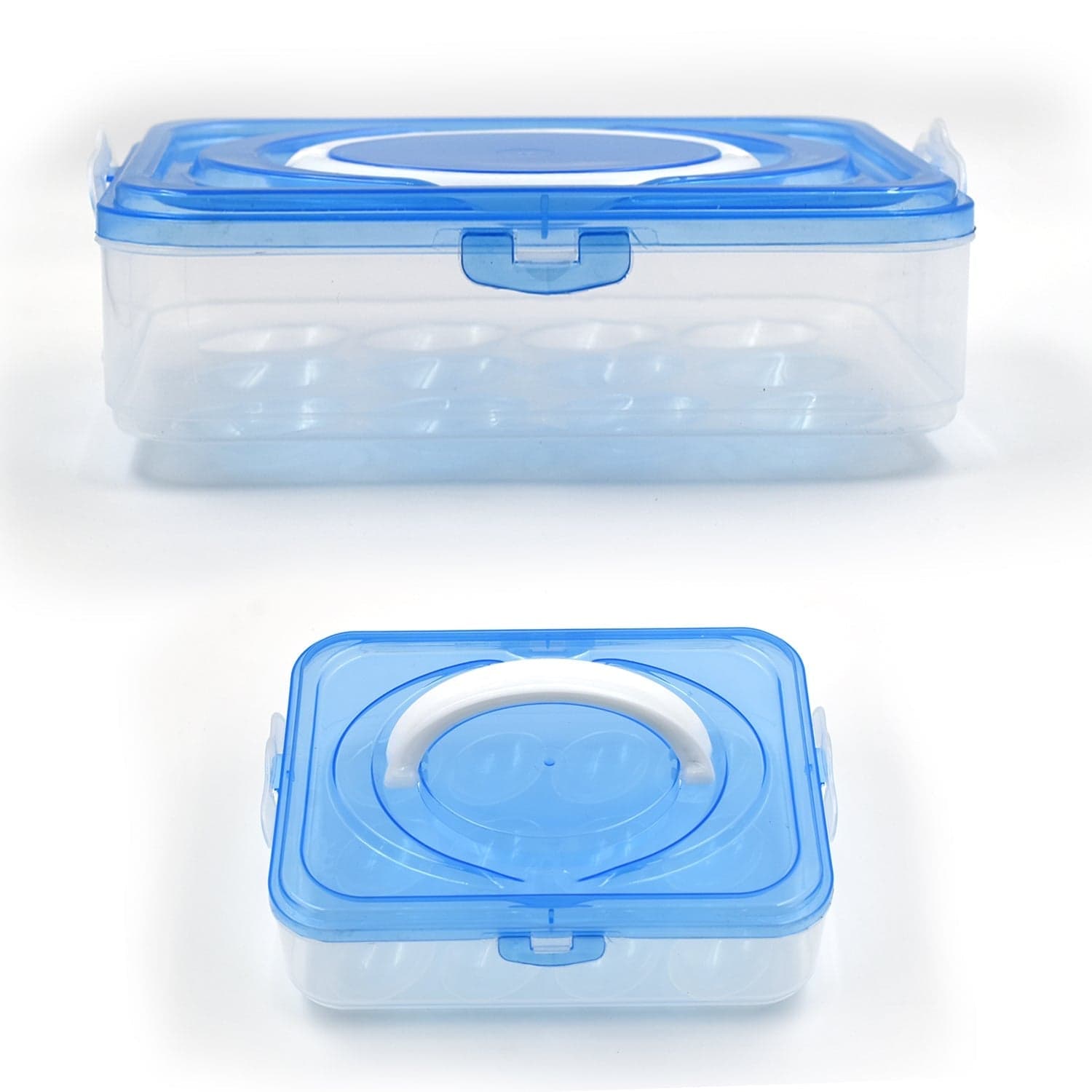 Plastic Kitchen Refrigerator Egg Storage 12 Grid 1 Layer Egg Container thumbnail 4