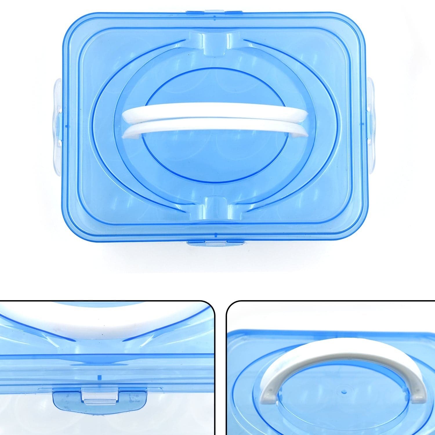 Plastic Kitchen Refrigerator Egg Storage 12 Grid 1 Layer Egg Container thumbnail 6