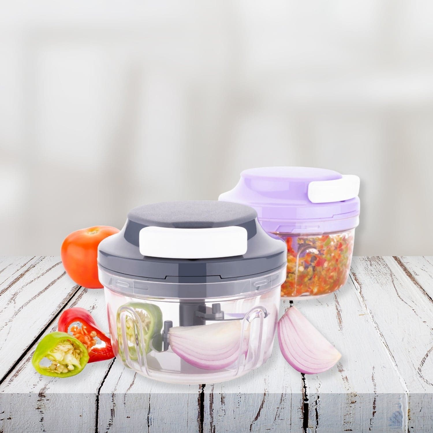Quick 2In1 Chopper And Slicer Used Widely For Chopping And Slicing Of Fruits thumbnail 3