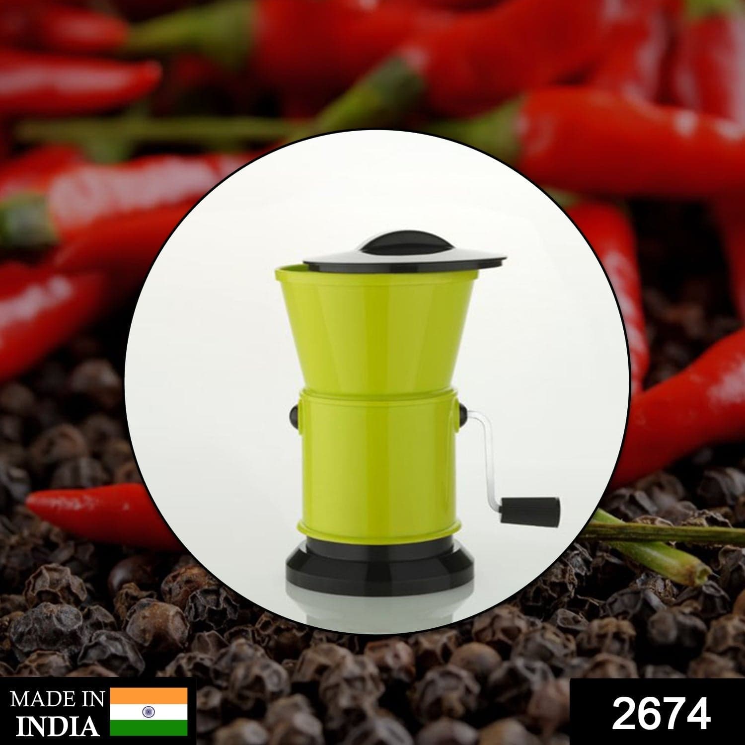 Round Chilly Cutter and grinder tool with effective sharp chopping and cutting blade system. thumbnail 2