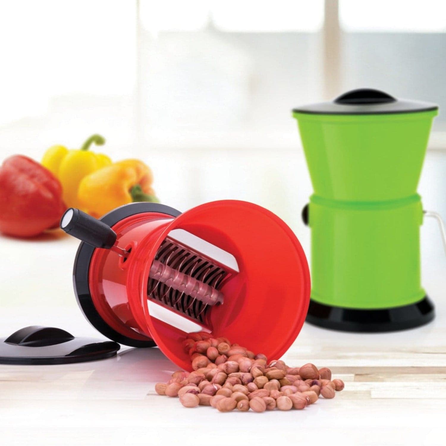 Round Chilly Cutter and grinder tool with effective sharp chopping and cutting blade system. thumbnail 4