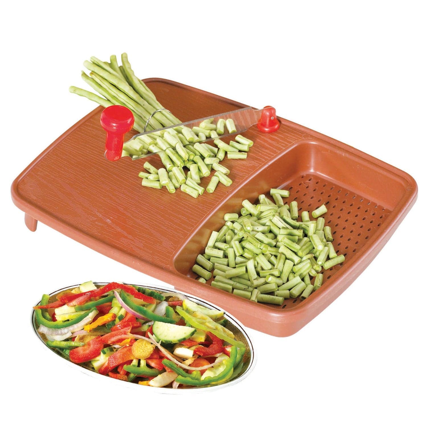 Cut & Wash Box & Tray of Versatile Kitchen Tool for Fruits & Vegetables thumbnail 4