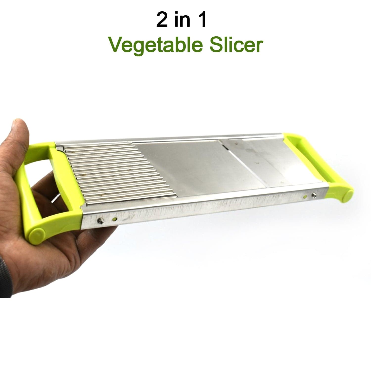 2 in 1 Potato Slicer used in all kinds of household kitchen purposes for cutting and slicing of potatoes. thumbnail 4