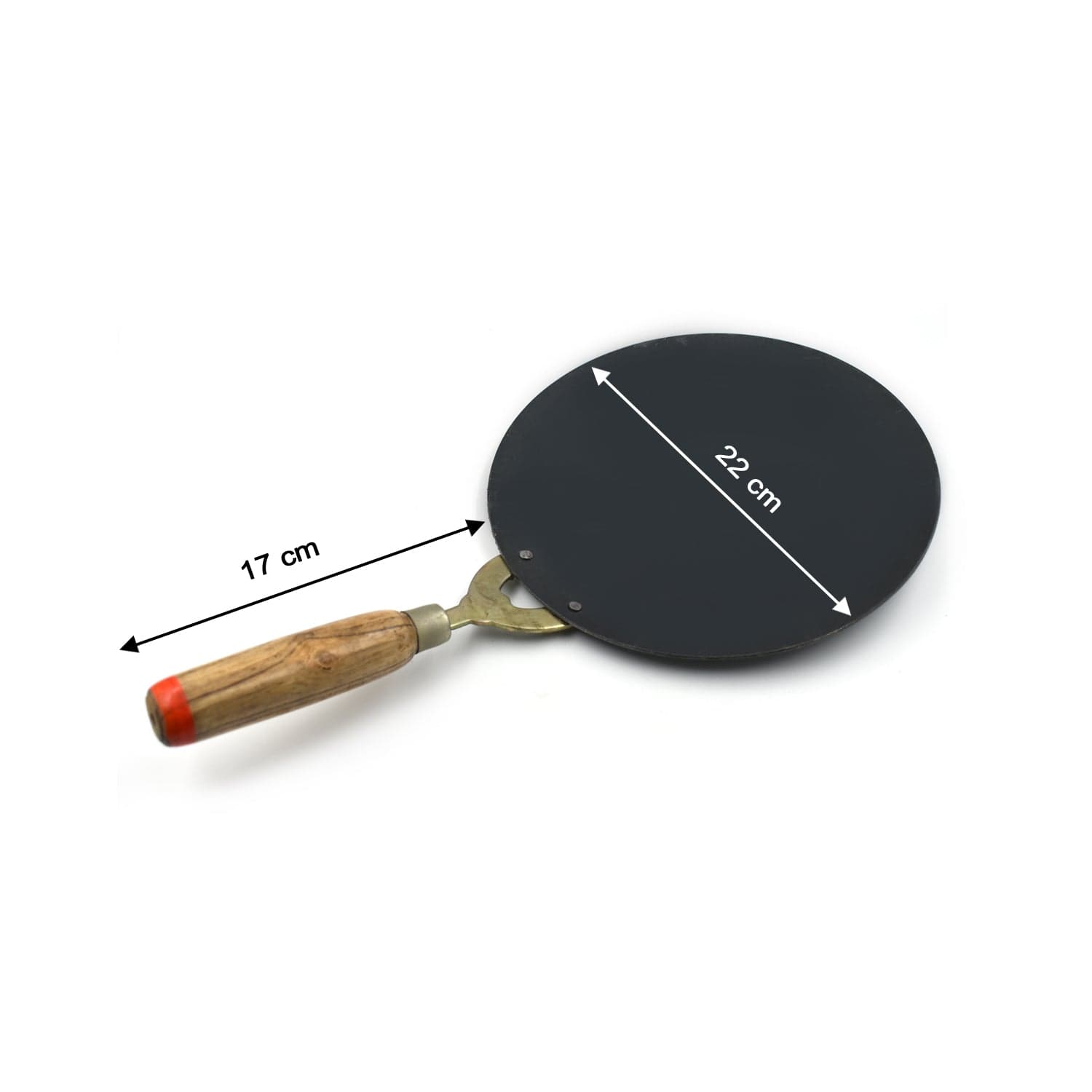 Wooden Handle Roti Tawa used in all household and kitchen purposes for making rotis and parathas nonstick tawa etc. thumbnail 7