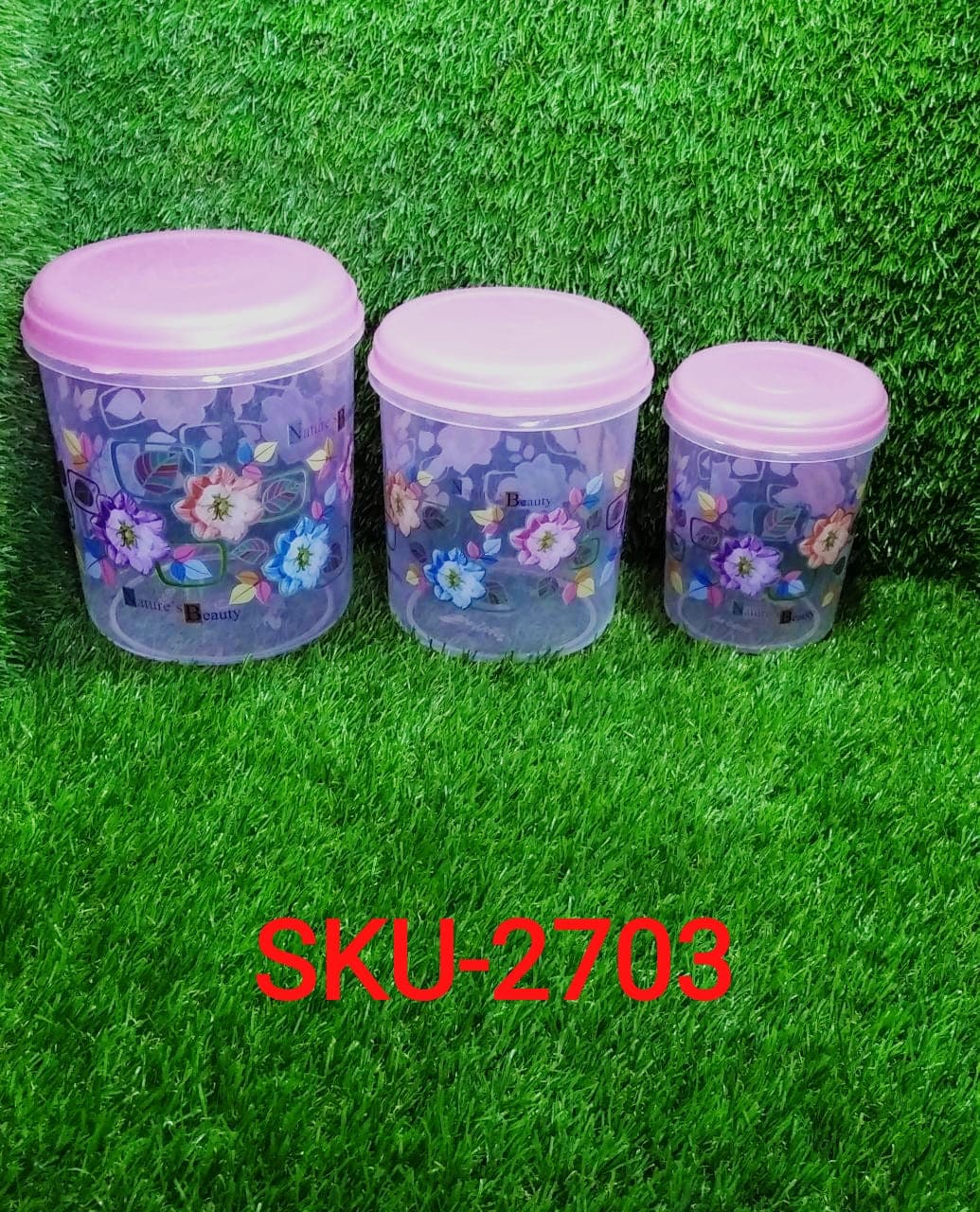 3 Pc Storage Container used in all kinds of places including household and offices for storing stuffs and items etc. thumbnail 11