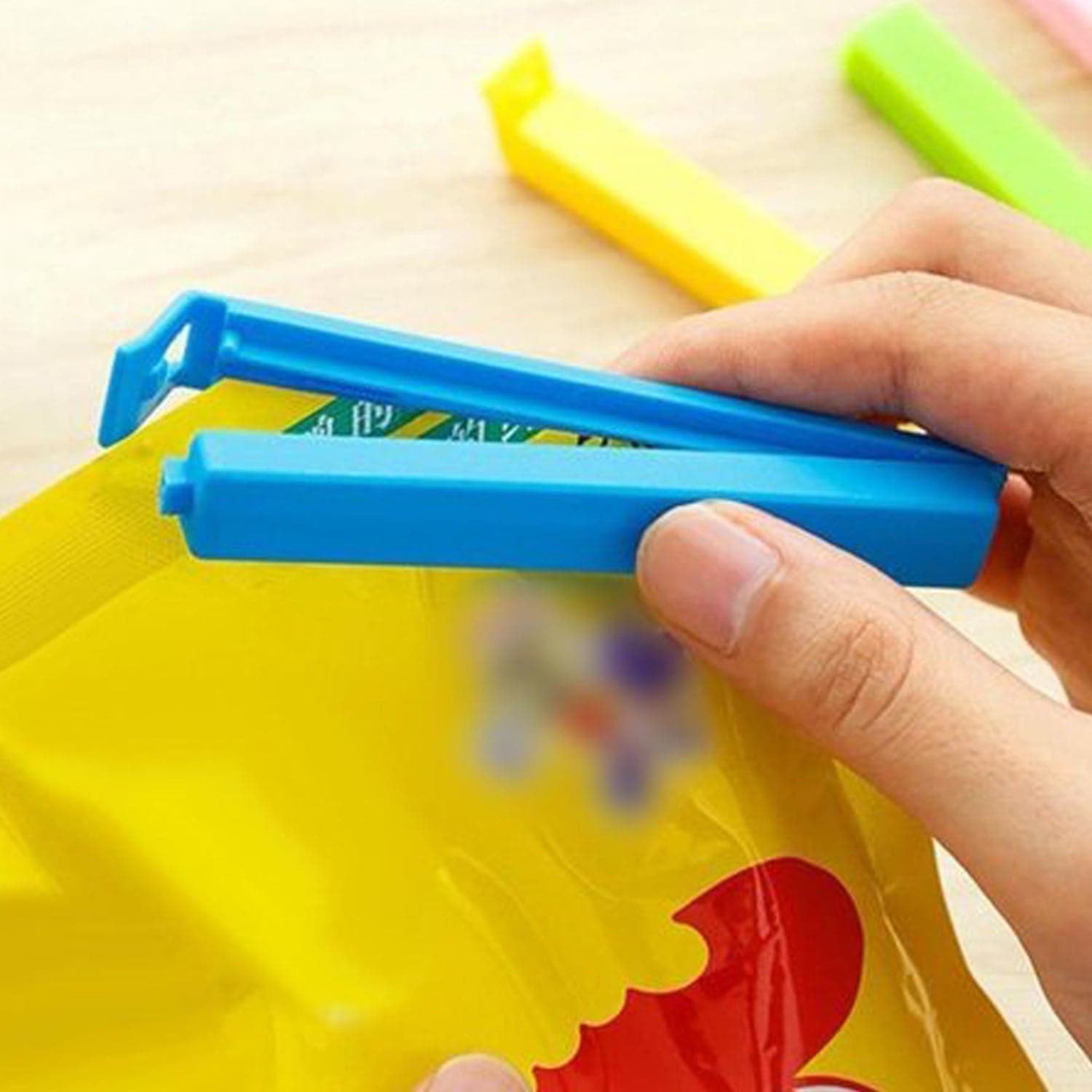 100 Pc Food Sealing Clip used in all kinds of household and official kitchen places for sealing and covering packed food stuff and items. thumbnail 8