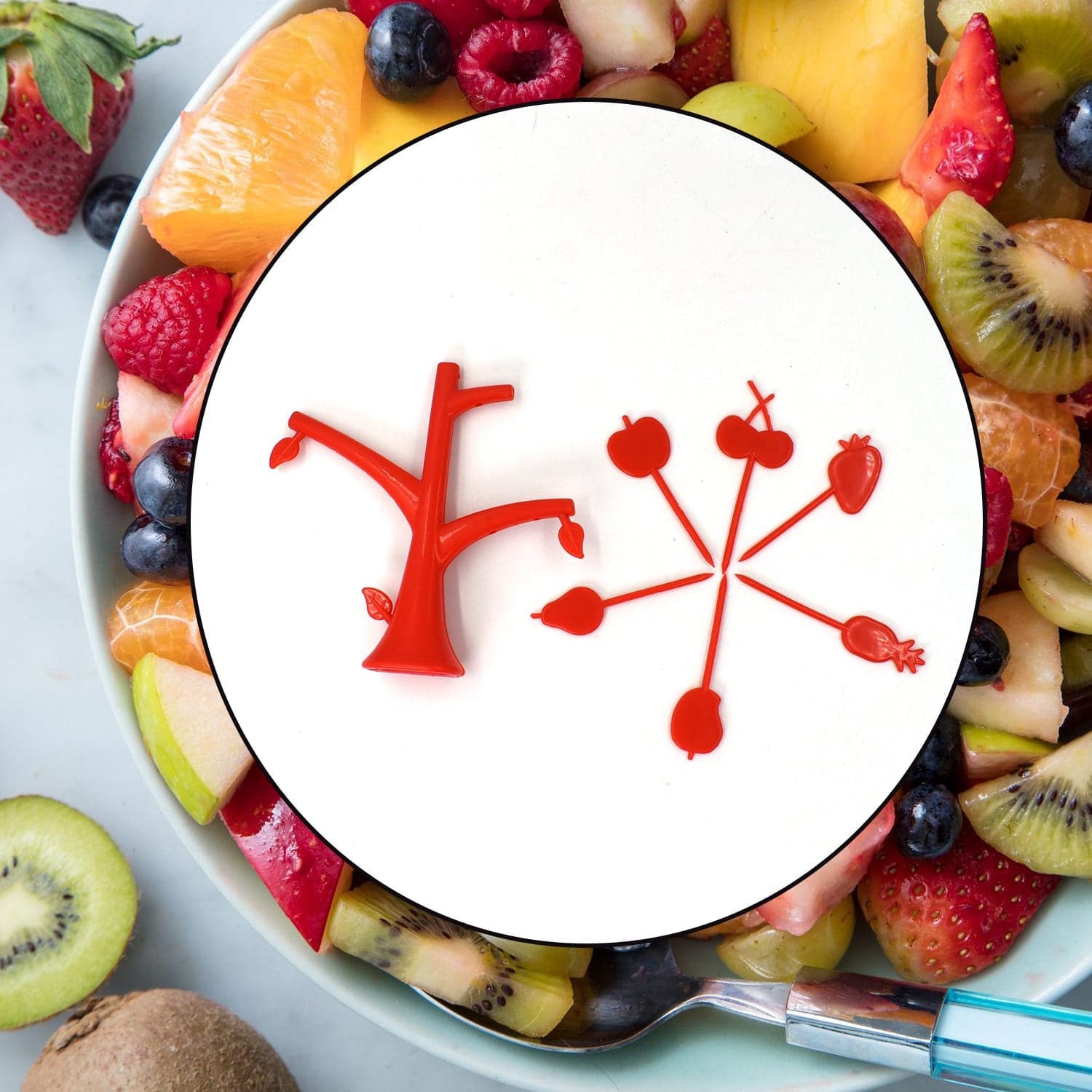 6 Pc Fruit Fork Widely Used For Fruits And Vegetable Salads While Eating Them thumbnail 3