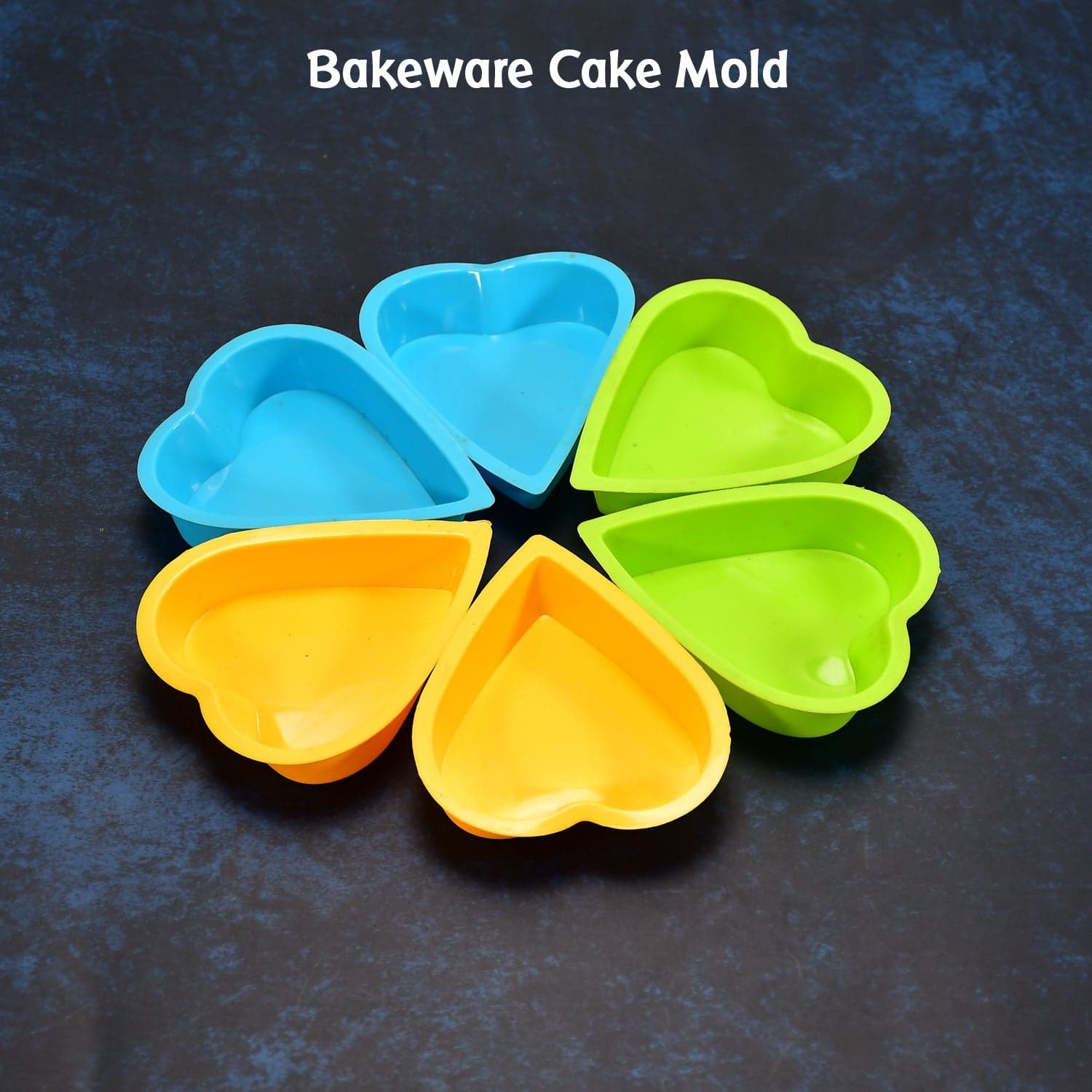 Heart-shaped Mold Silicone Mold Cake Mold Cake Tools Baking Tools Bakeware Cake Tool (pack of 6) thumbnail 3