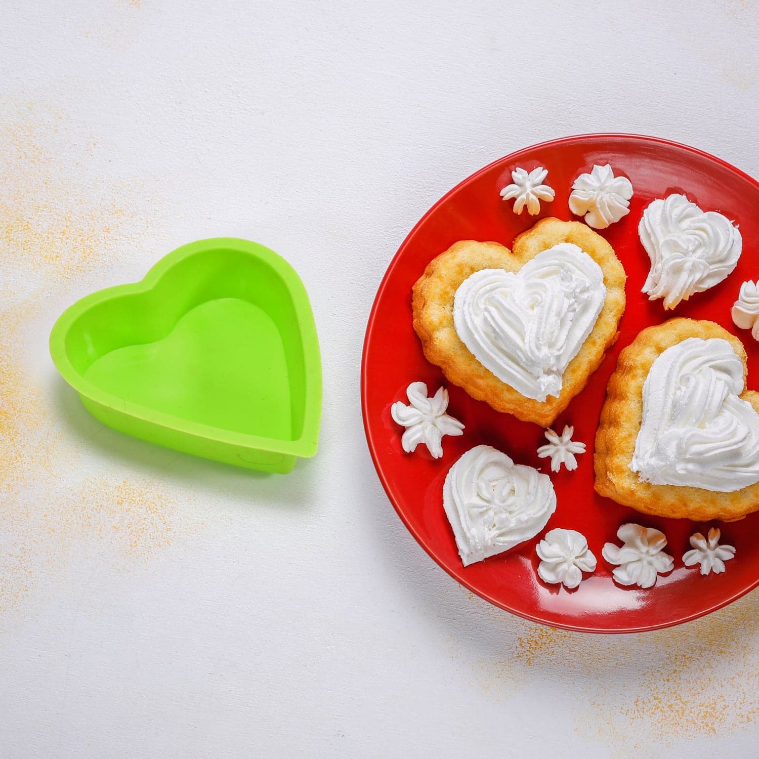 Heart-shaped Mold Silicone Mold Cake Mold Cake Tools Baking Tools Bakeware Cake Tool (pack of 6) thumbnail 6