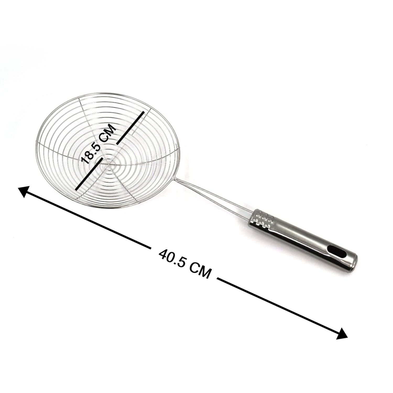 Large Oil Strainer To Get Perfect Fried Food Stuffs Easily Without Any Problem And Damage. thumbnail 5